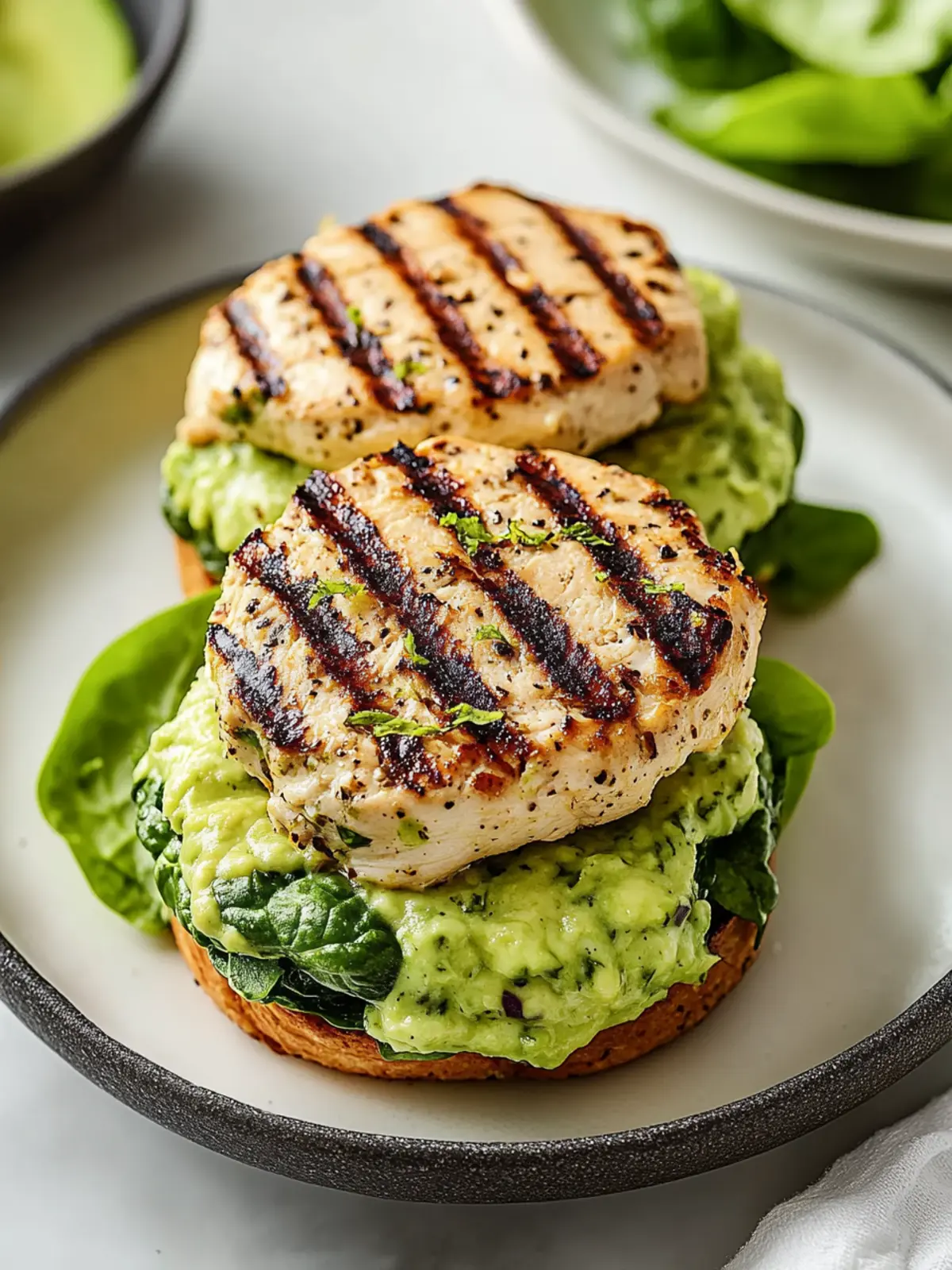 Spinach Avocado Chicken Burgers for a Flavorful Twist Spinach Avocado Chicken Burgers