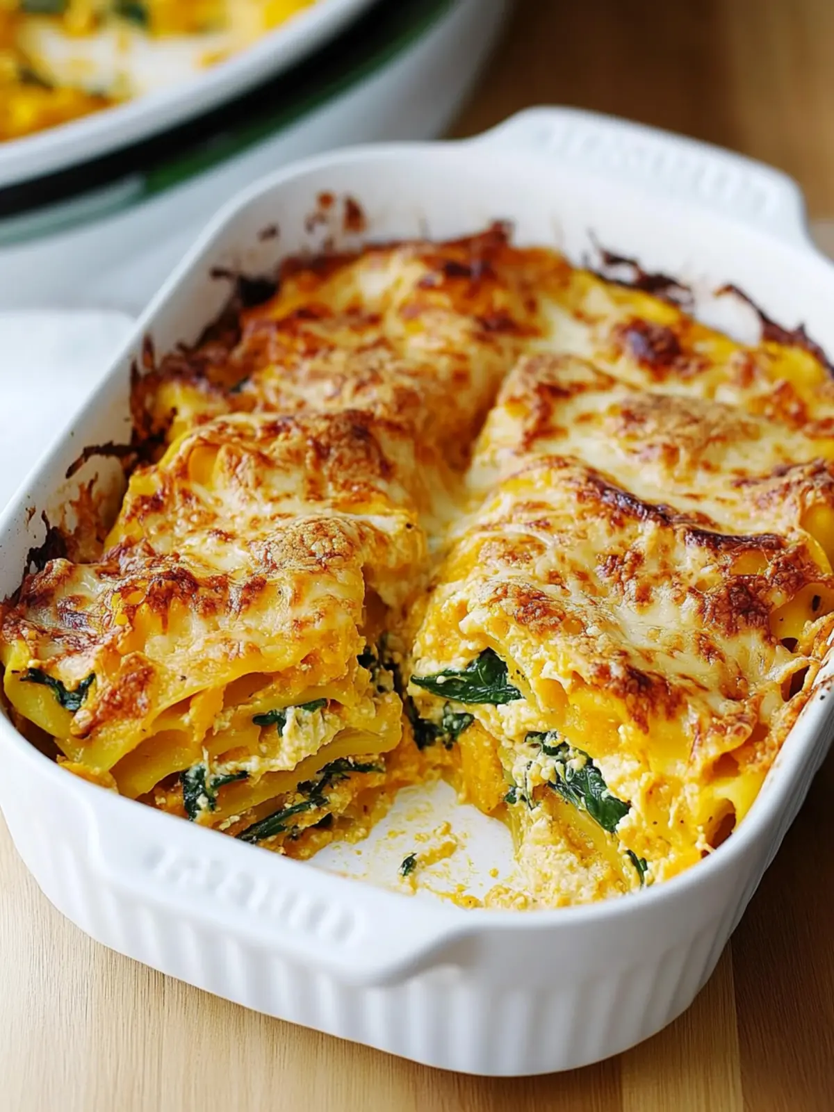 Butternut Squash and Spinach Lasagna: A Cozy Comfort Dish Butternut Squash and Spinach Lasagna