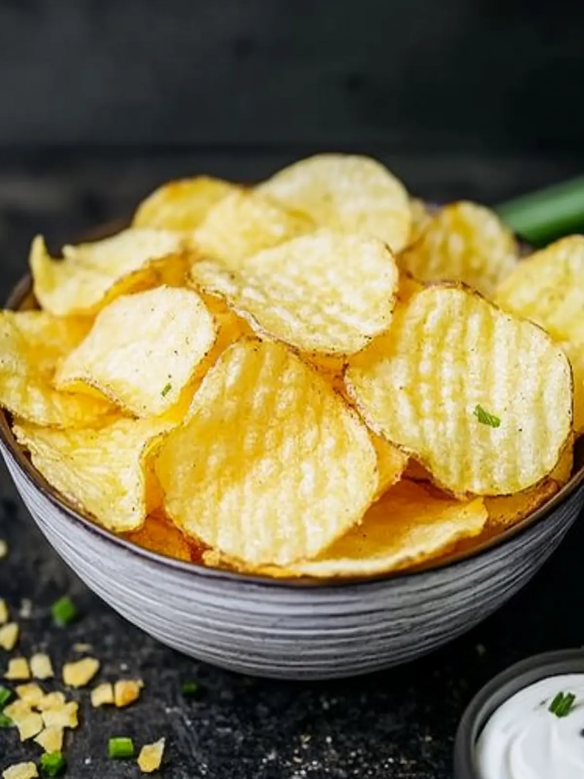 Homemade Sour Cream & Onion Potato Chips That Wow! Sour Cream & Onion Potato Chips