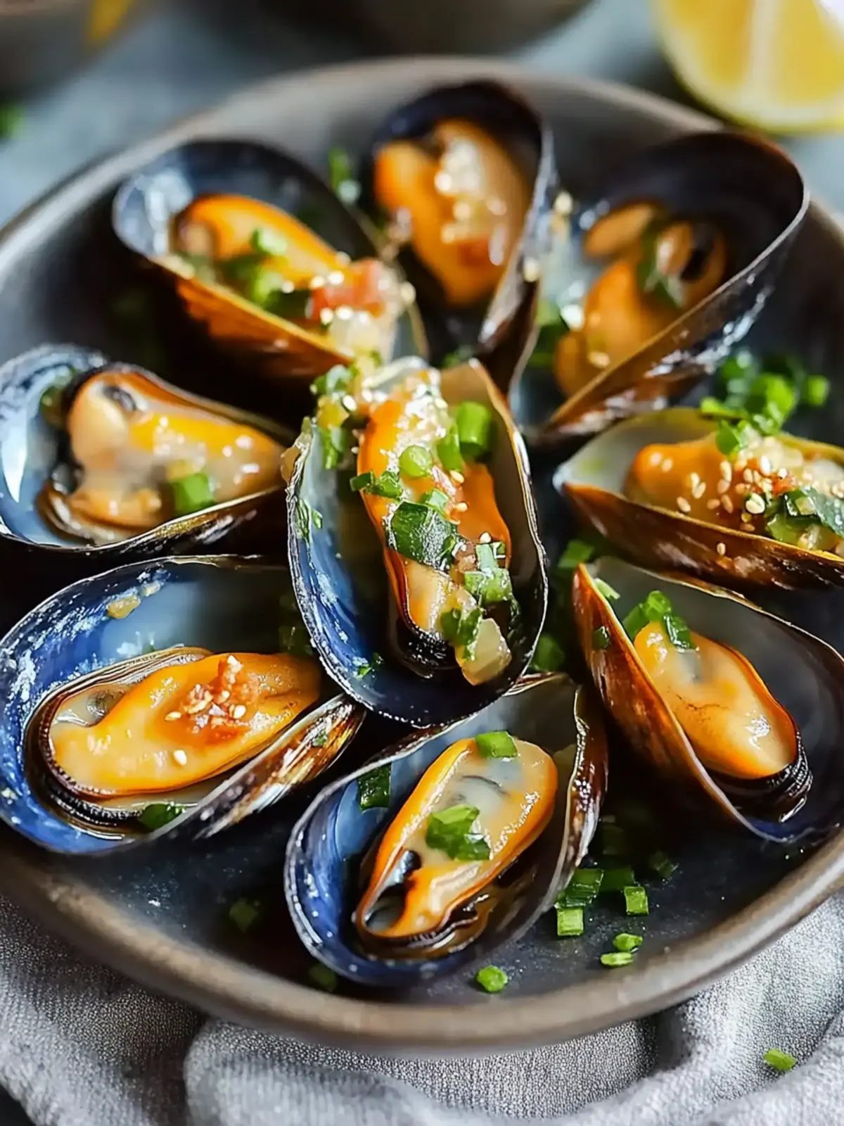 Savor Japanese Dynamite Mussels with Spicy Creamy Sauce Japanese Dynamite Mussels