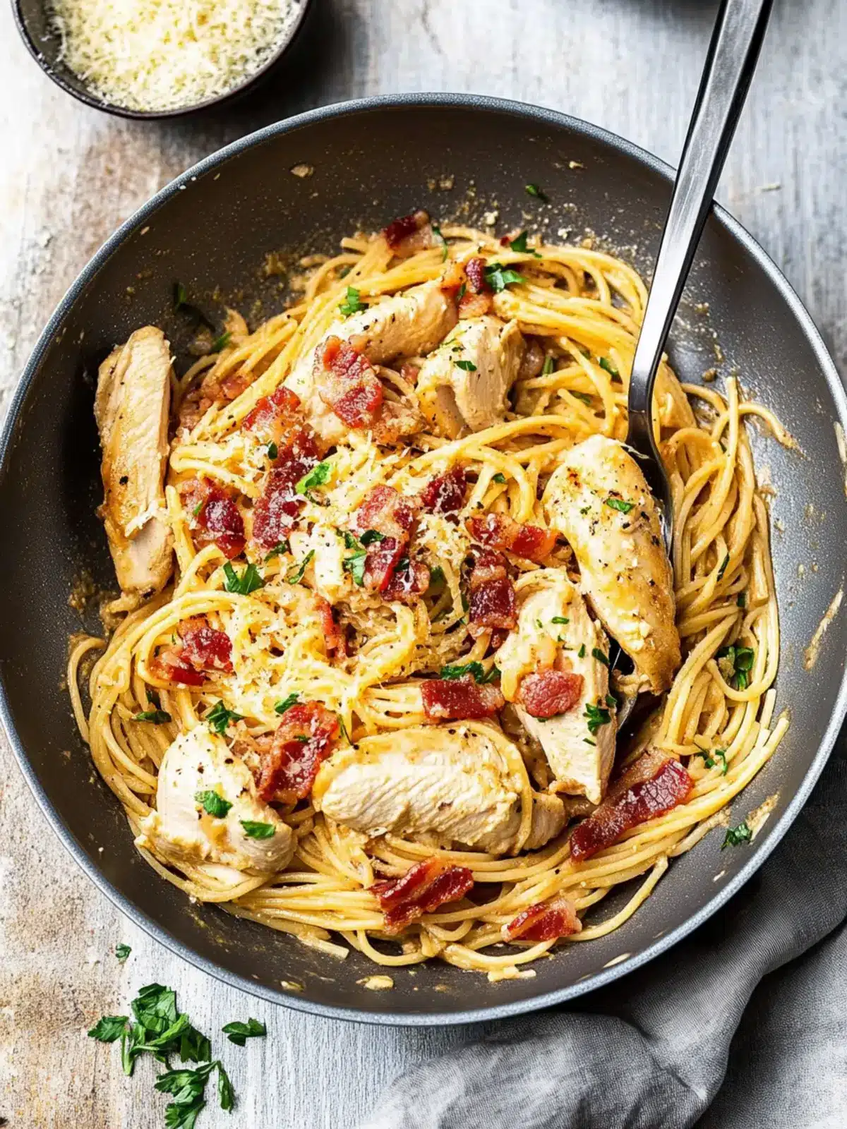Delicious Chicken and Bacon Pasta Ready in Just 20 Minutes Chicken and Bacon Pasta