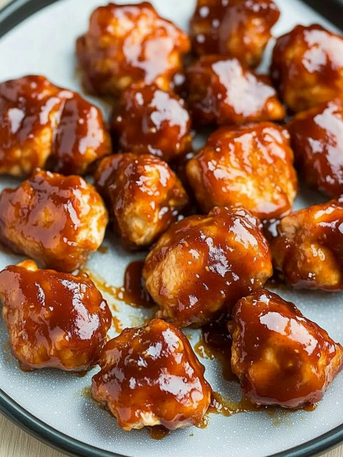 Delicious Baked Honey BBQ Chicken Bites Anyone Can Make Baked Honey BBQ Chicken Bites