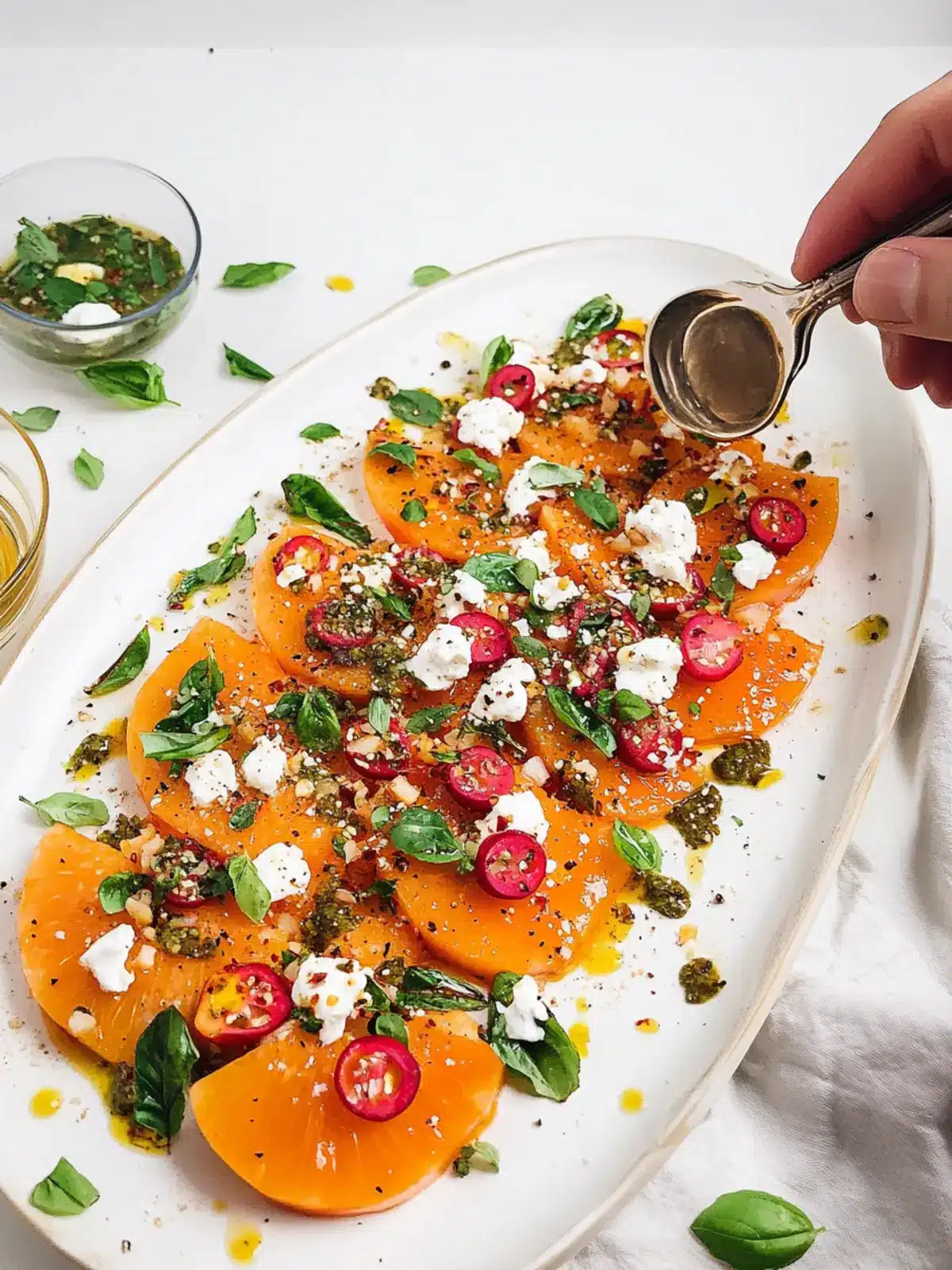 Savory Persimmons Carpaccio to Spark Your Tastebuds Delight Persimmons Carpaccio