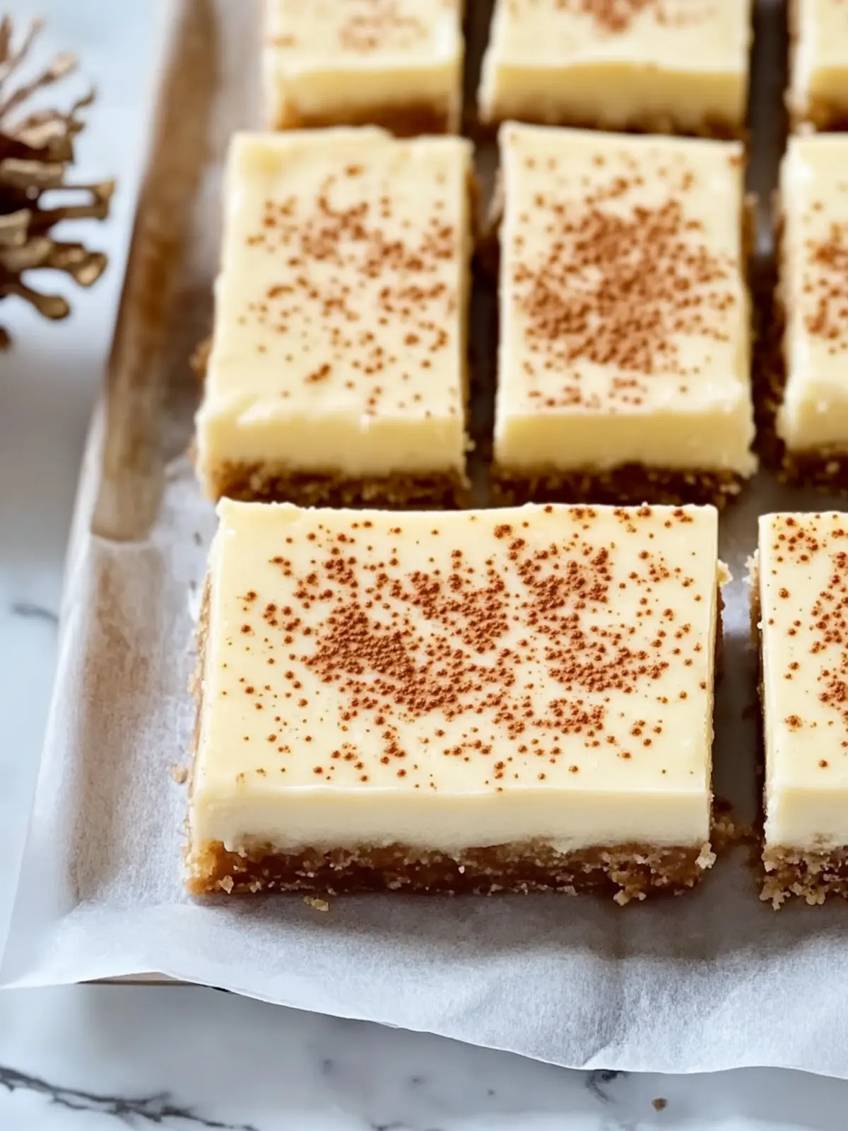Deliciously Easy Eggnog Cheesecake Bars for the Holidays Eggnog Cheesecake Bars
