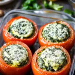 Delicious Vegan Stuffed Tomatoes With Creamed Spinach Recipe Vegan Stuffed Tomatoes With Creamed Spinach
