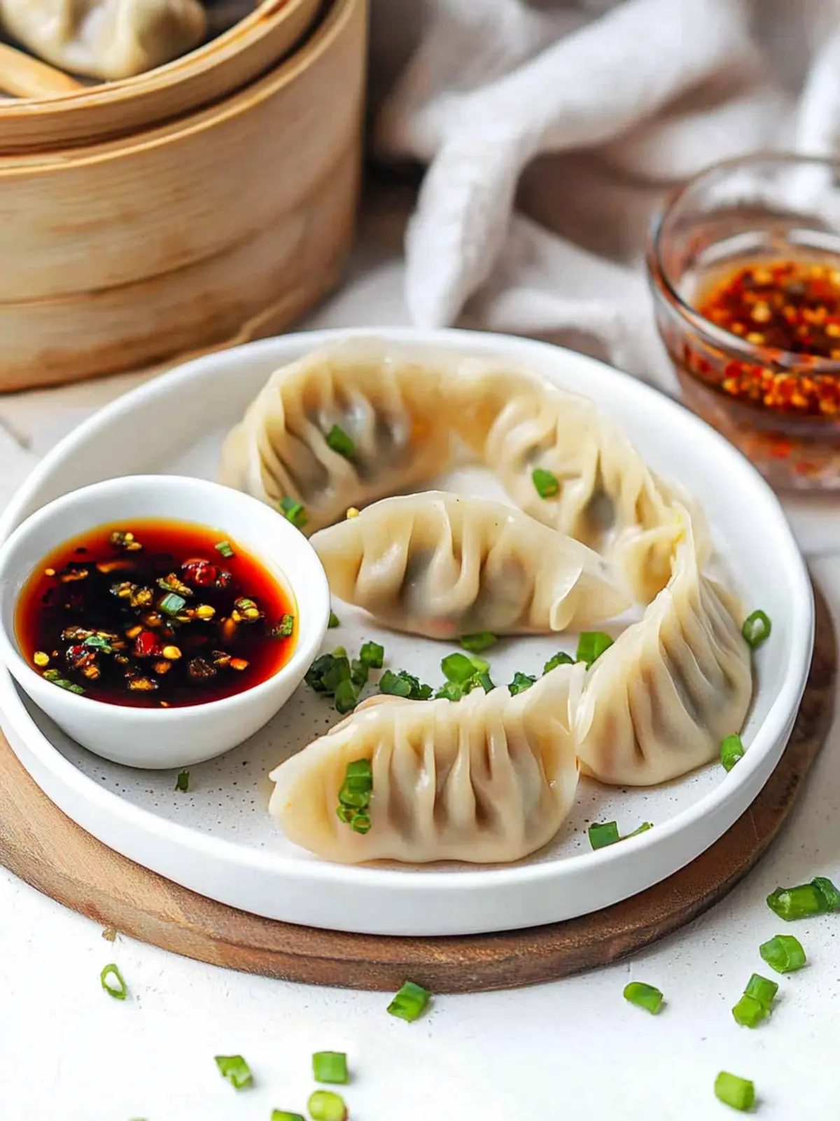 Steamed Dumplings with The Best Dipping Sauce You'll Love Steamed Dumplings with The Best Dipping Sauce
