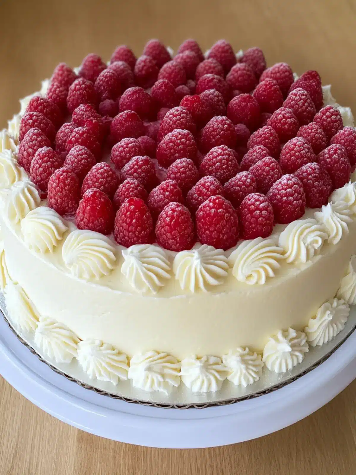 Vanilla Raspberry Cake