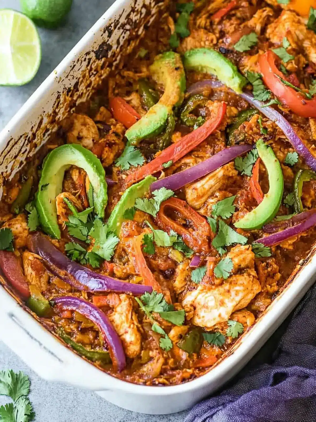 Savory Chicken Fajita Casserole: A Cozy Family Delight Chicken Fajita Casserole
