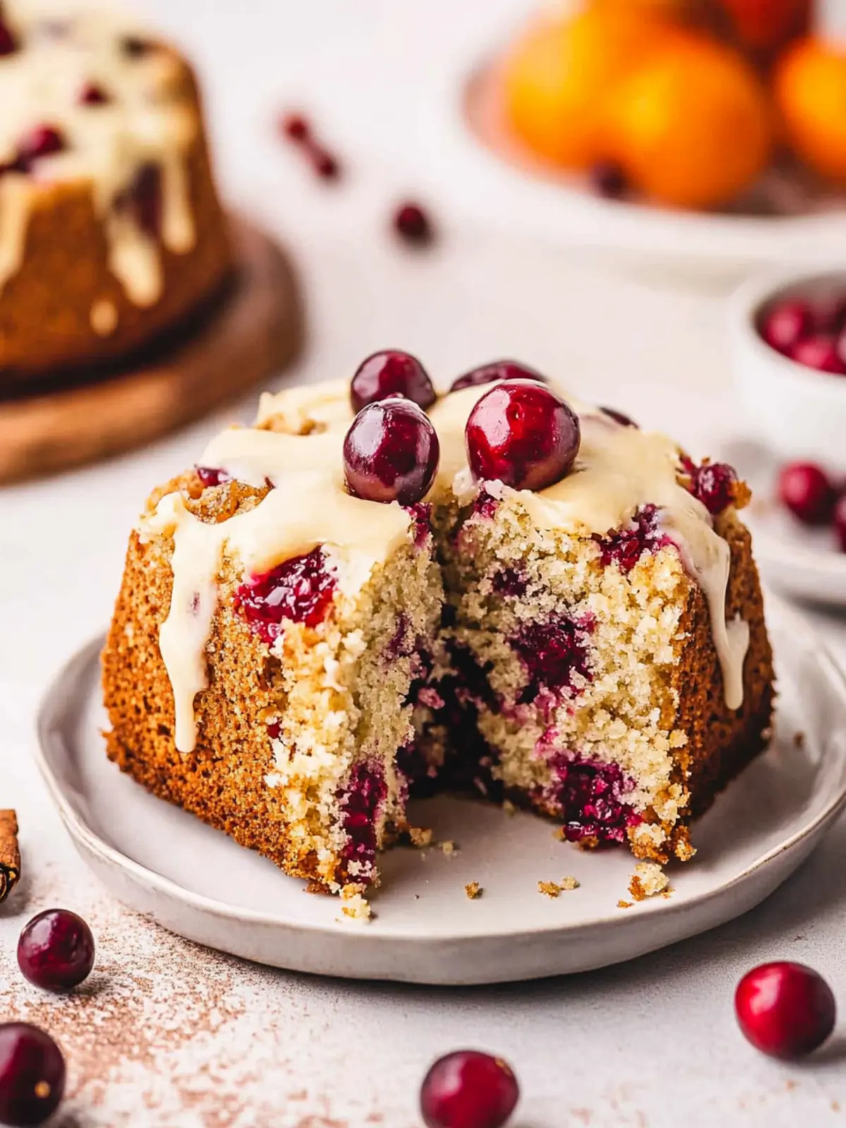Irresistible Orange Cranberry Coffee Cake with Crunchy Topping Orange Cranberry Coffee Cake