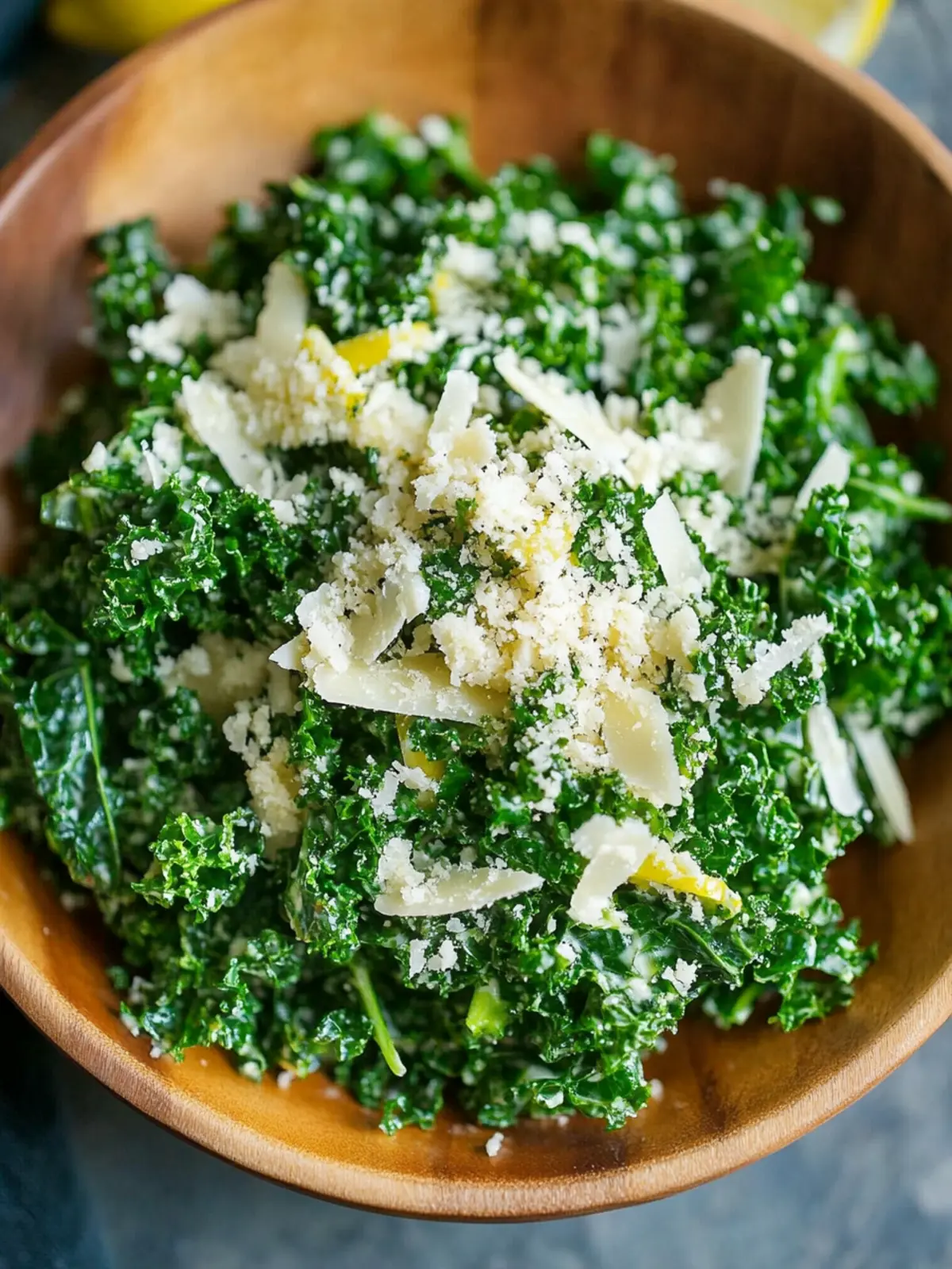 Delicious Lemon Parmesan Kale Salad to Brighten Your Day Lemon Parmesan Kale Salad
