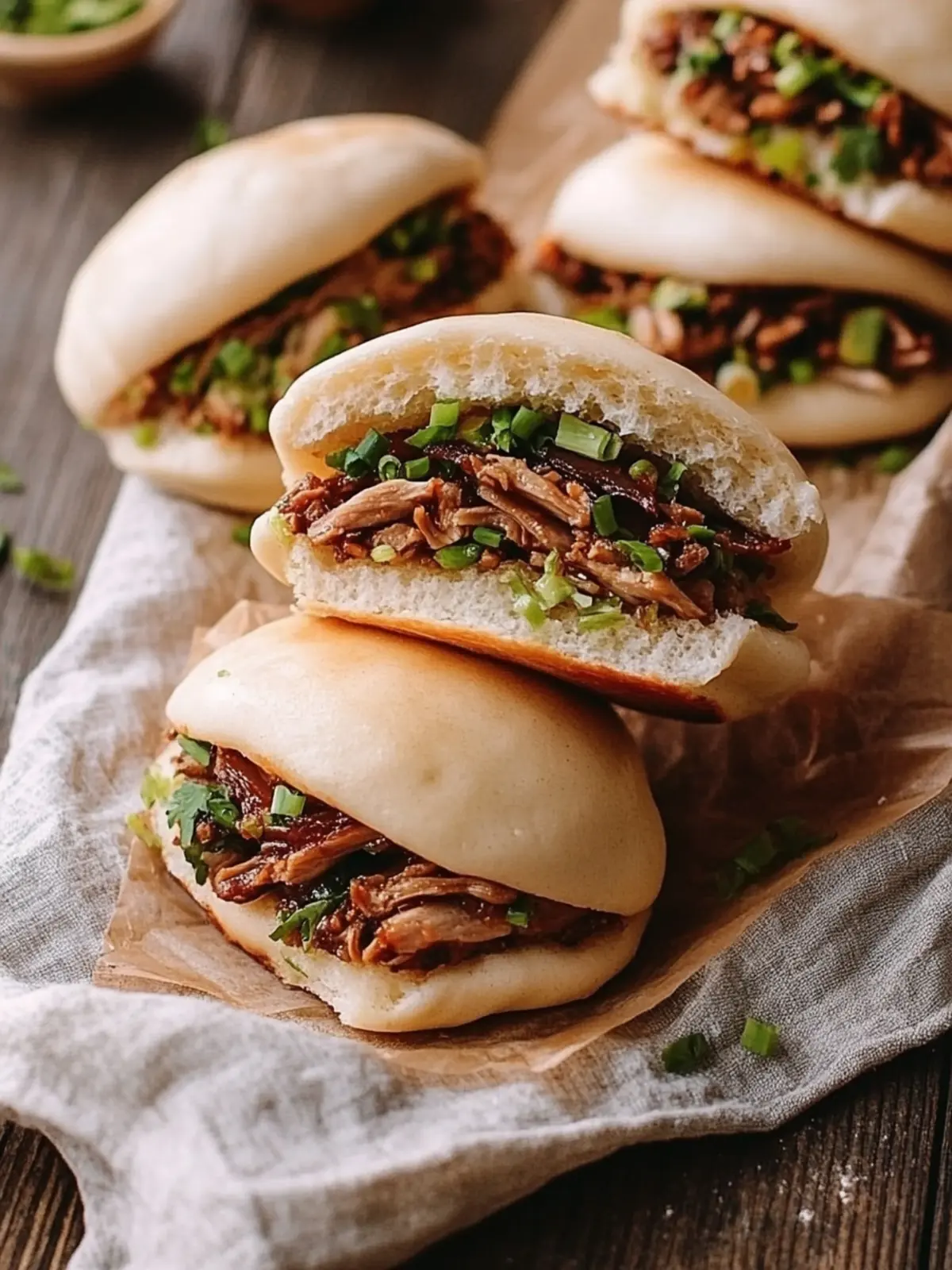 Savory Chinese Hamburger-Braised Pork Belly Buns to Savor Chinese Hamburger-Braised Pork Belly Buns