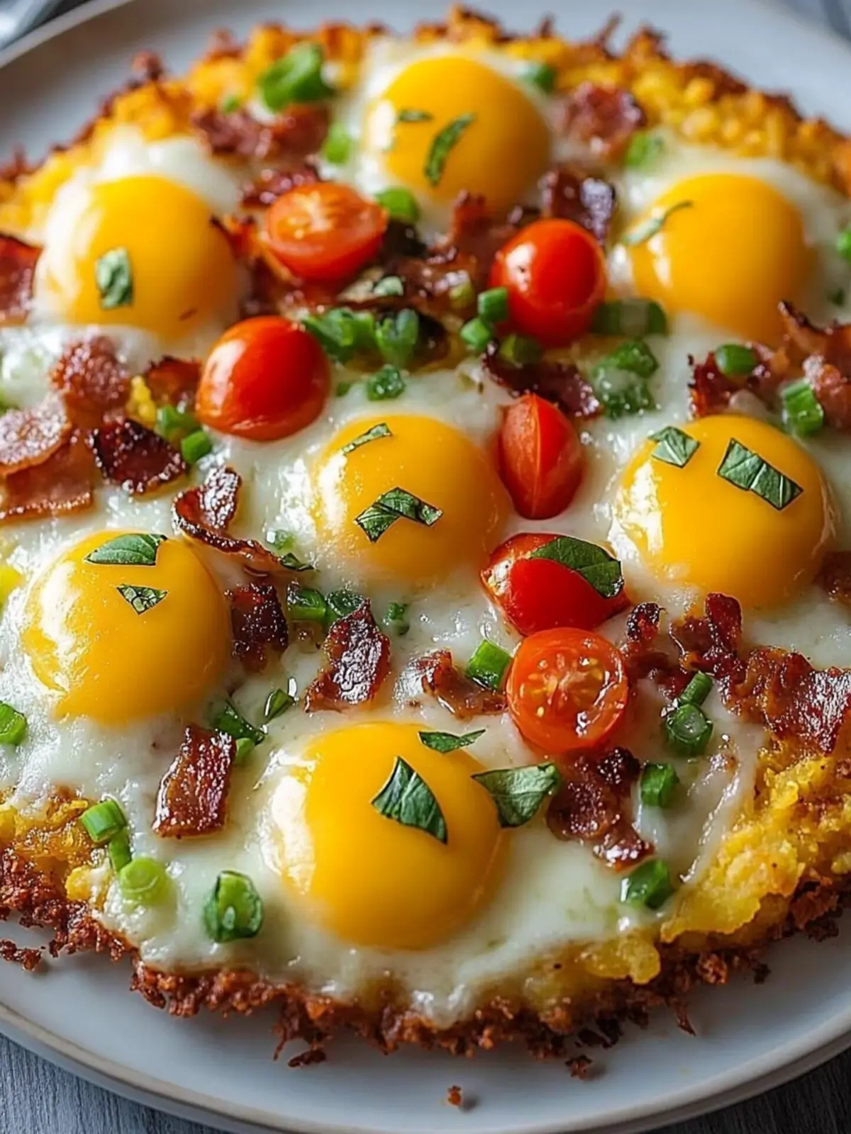 Satisfy Mornings with Breakfast Pizza Hash Brown Crust Breakfast Pizza Hash Brown Crust