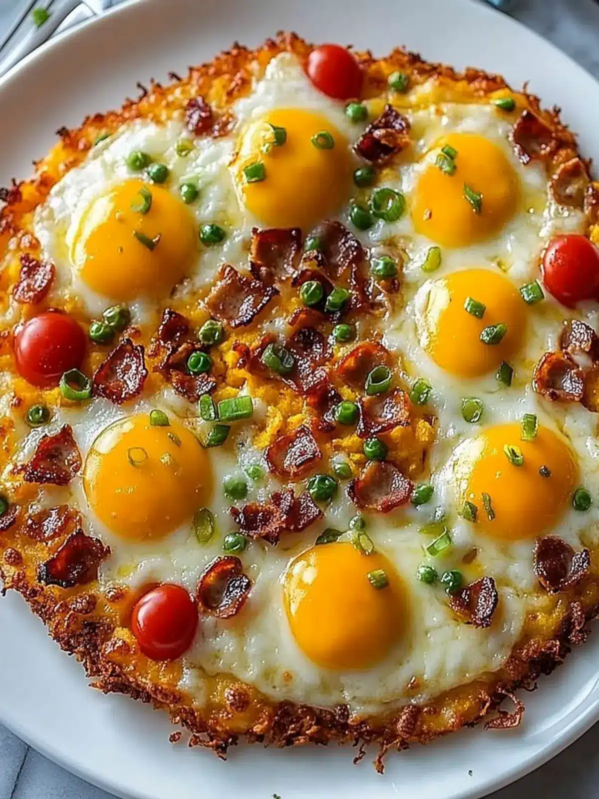 Satisfy Mornings with Breakfast Pizza Hash Brown Crust Breakfast Pizza Hash Brown Crust