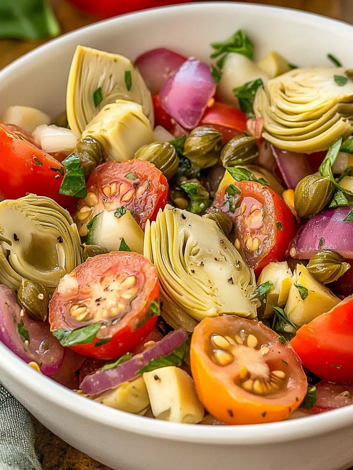 Zesty Tomato and Artichoke Salad with Capers for Fresh Flavor Tomato and Artichoke Salad with Capers
