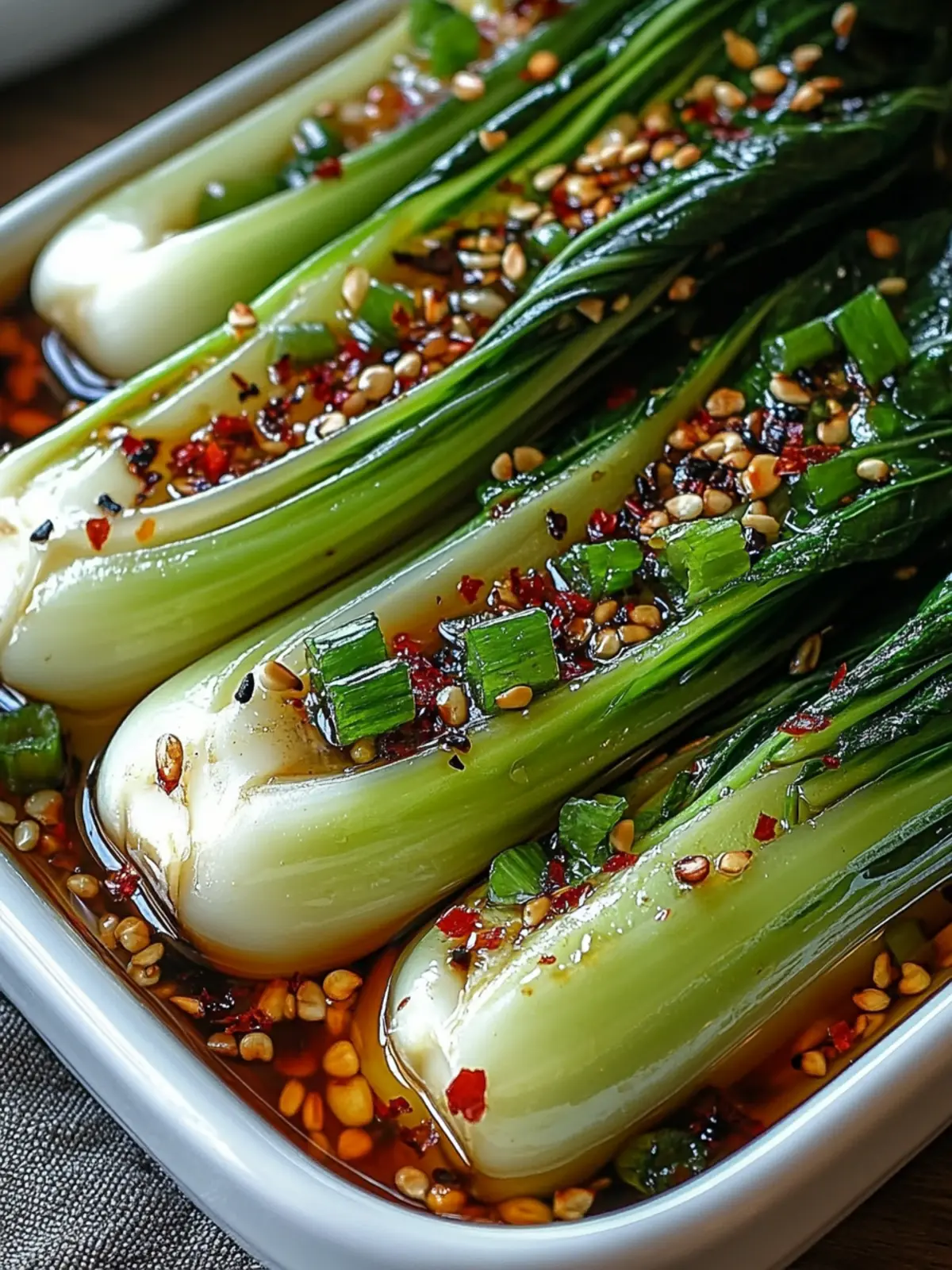 Savory Bok Choy with Ginger Chili Sauce in Just 25 Minutes Bok Choy with Ginger Chili Sauce