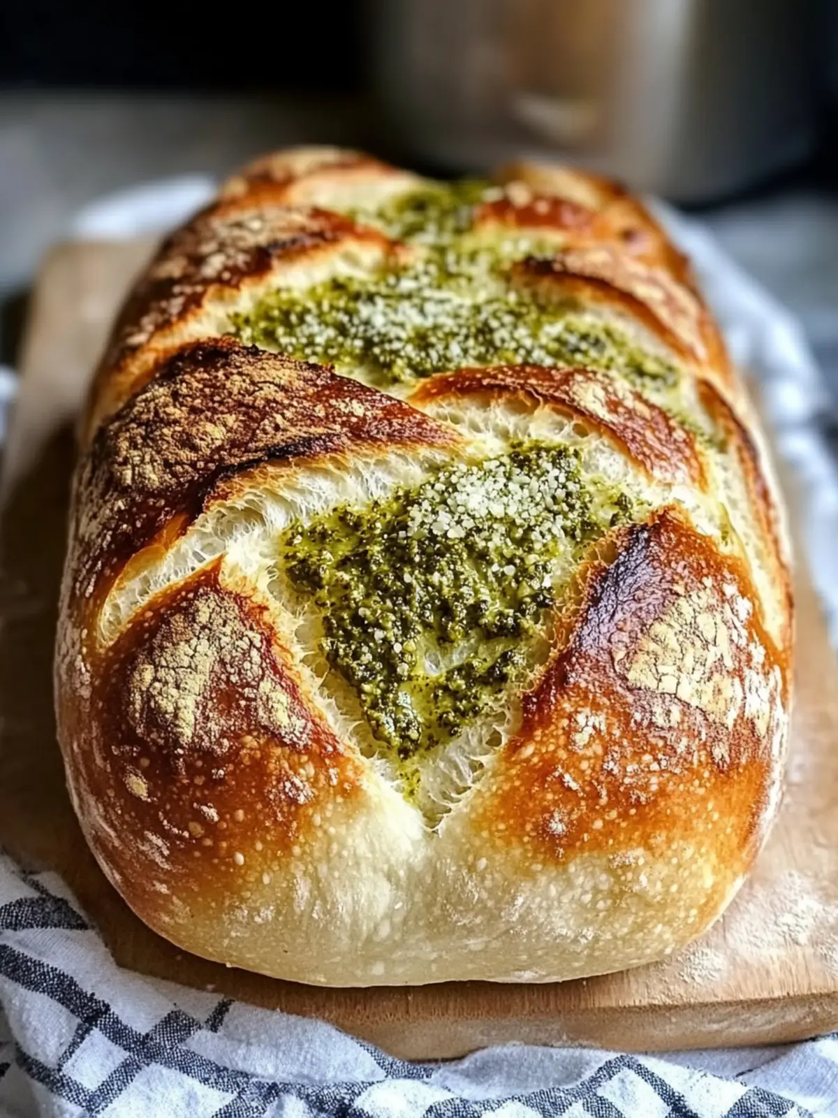 Pesto Parmesan Sourdough