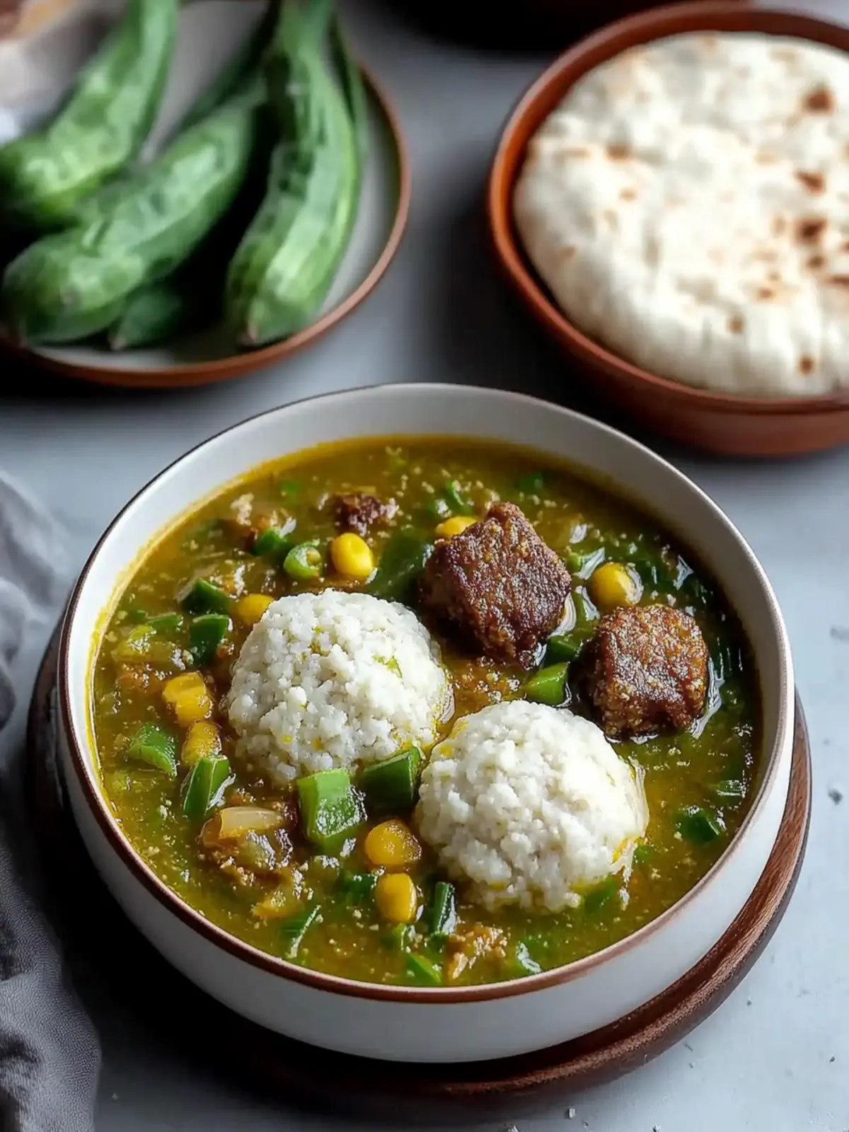 Discover the Joy of Fufu and Okra Soup in Just 40 Minutes Fufu and Okra Soup