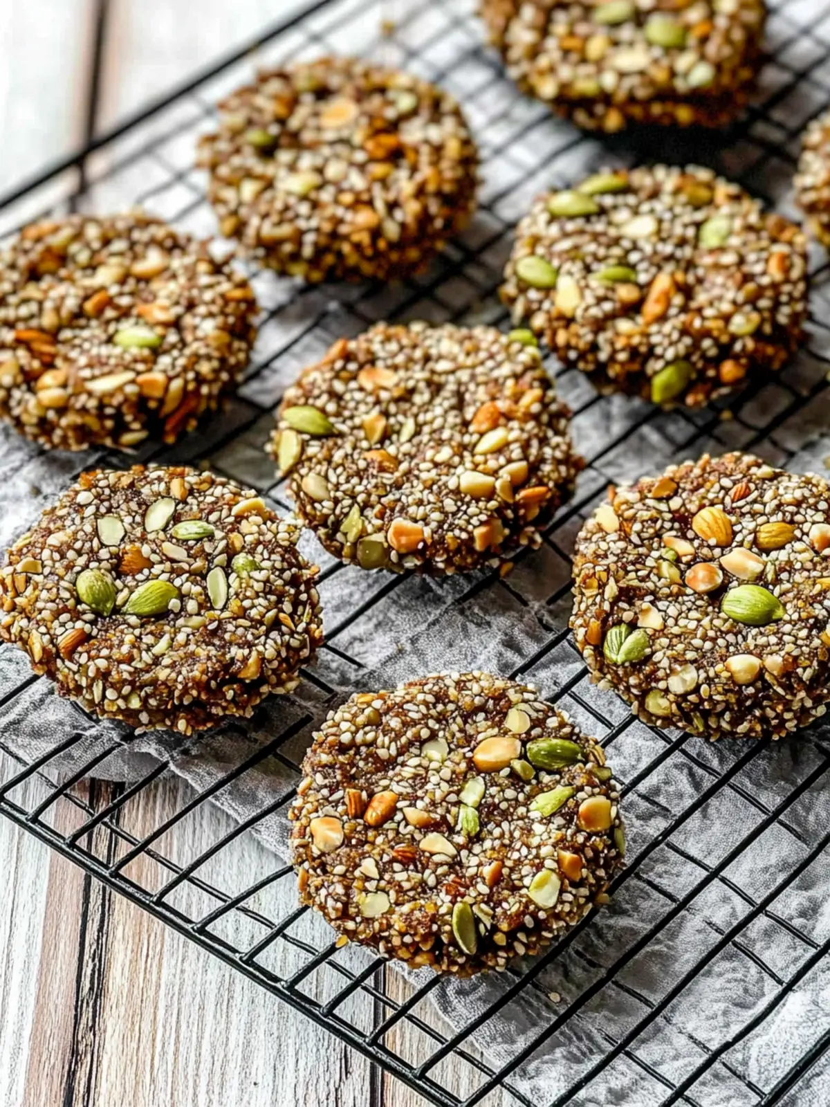 Deliciously Crunchy Nut & Seed Rounds for Guilt-Free Snacking Crunchy Nut & Seed Rounds