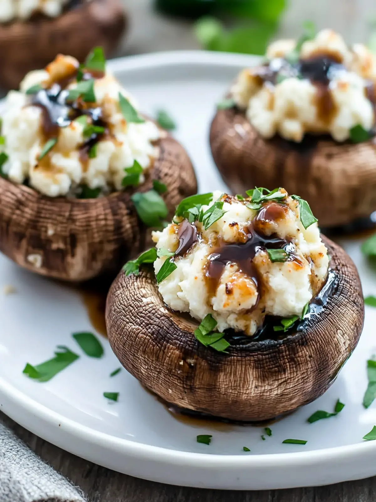 Goat Cheese Stuffed Mushrooms