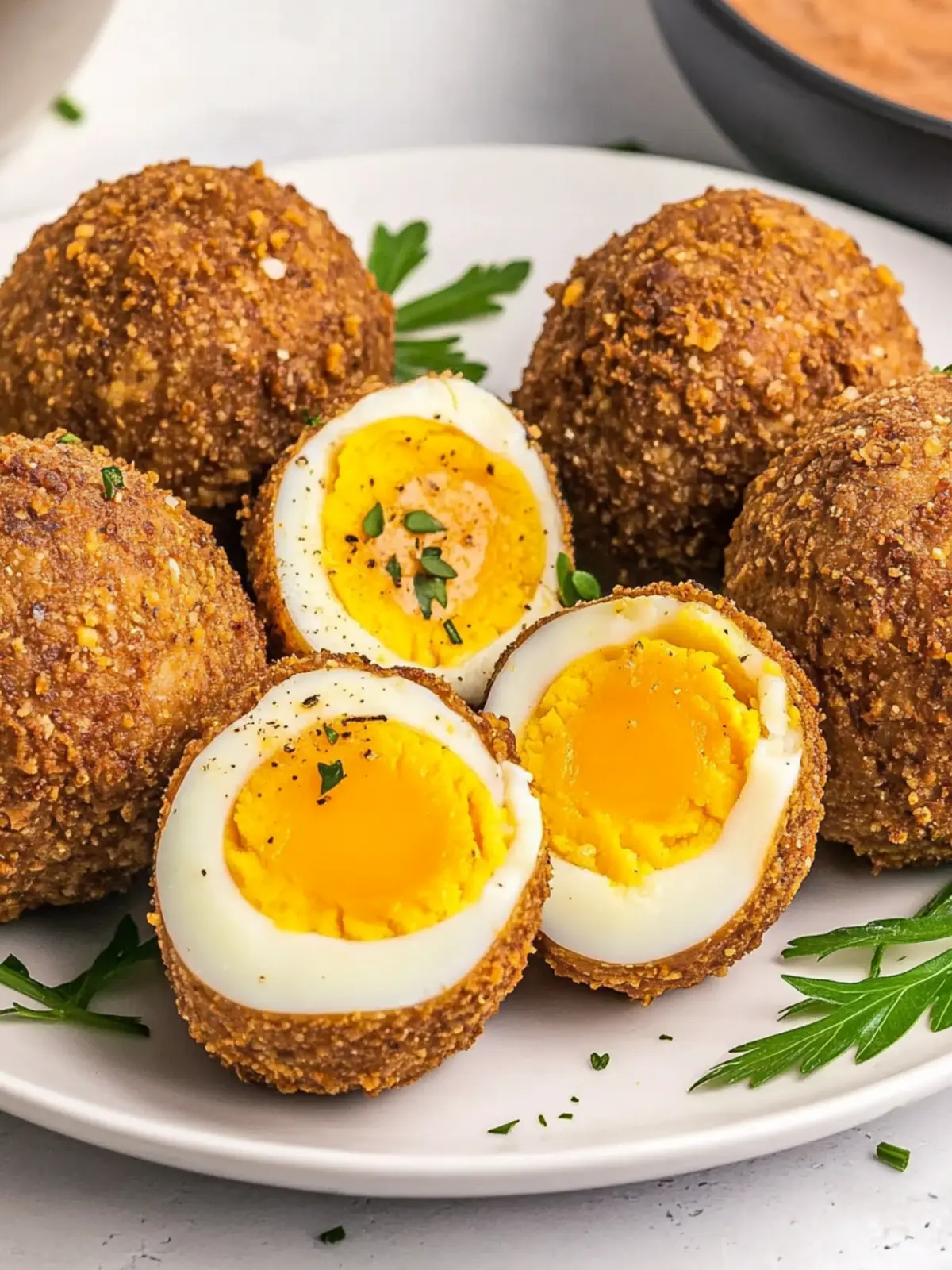 Crispy Air Fryer Scotch Eggs That'll Wow Your Taste Buds Air Fryer Scotch Eggs