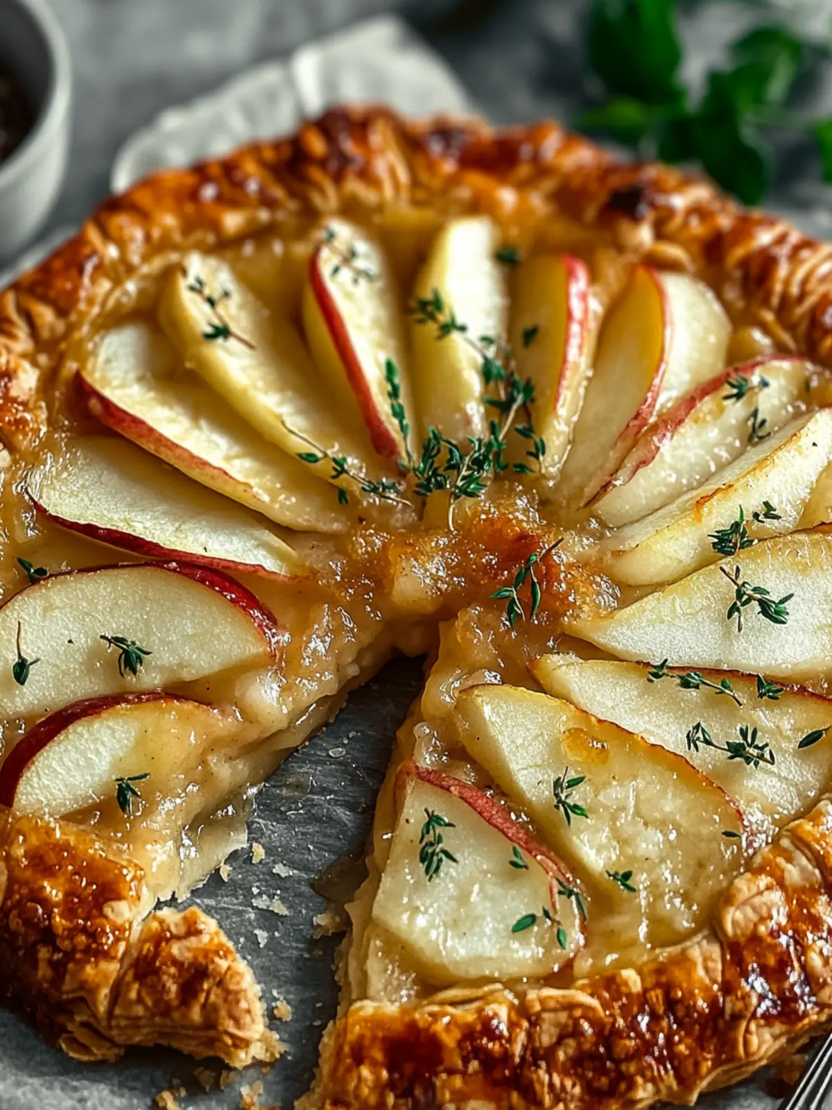 Delicious Apple Cheddar Galette with Crispy Herb Magic Apple Cheddar Galette with Crispy Herb