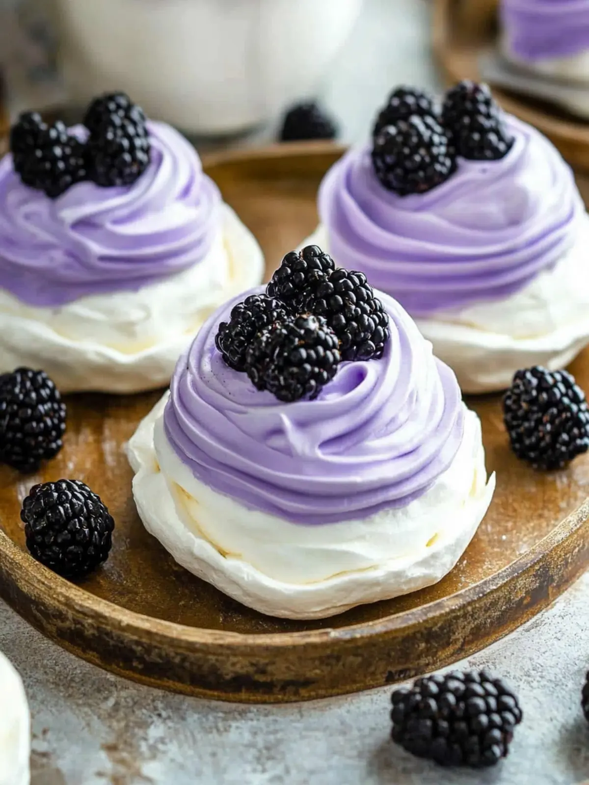 Delightful Blackberry Pavlovas for a Sweet Homemade Treat Blackberry Pavlovas