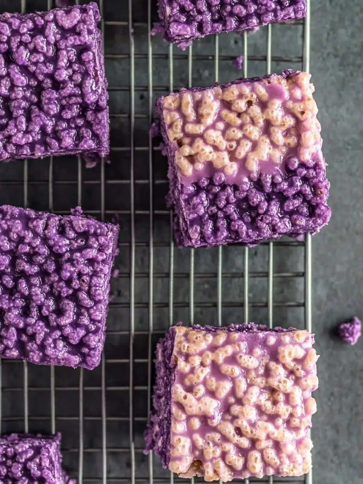 Ombré Ube Rice Krispies Treats That Wow Your Taste Buds Ombré Ube Rice Krispies Treats