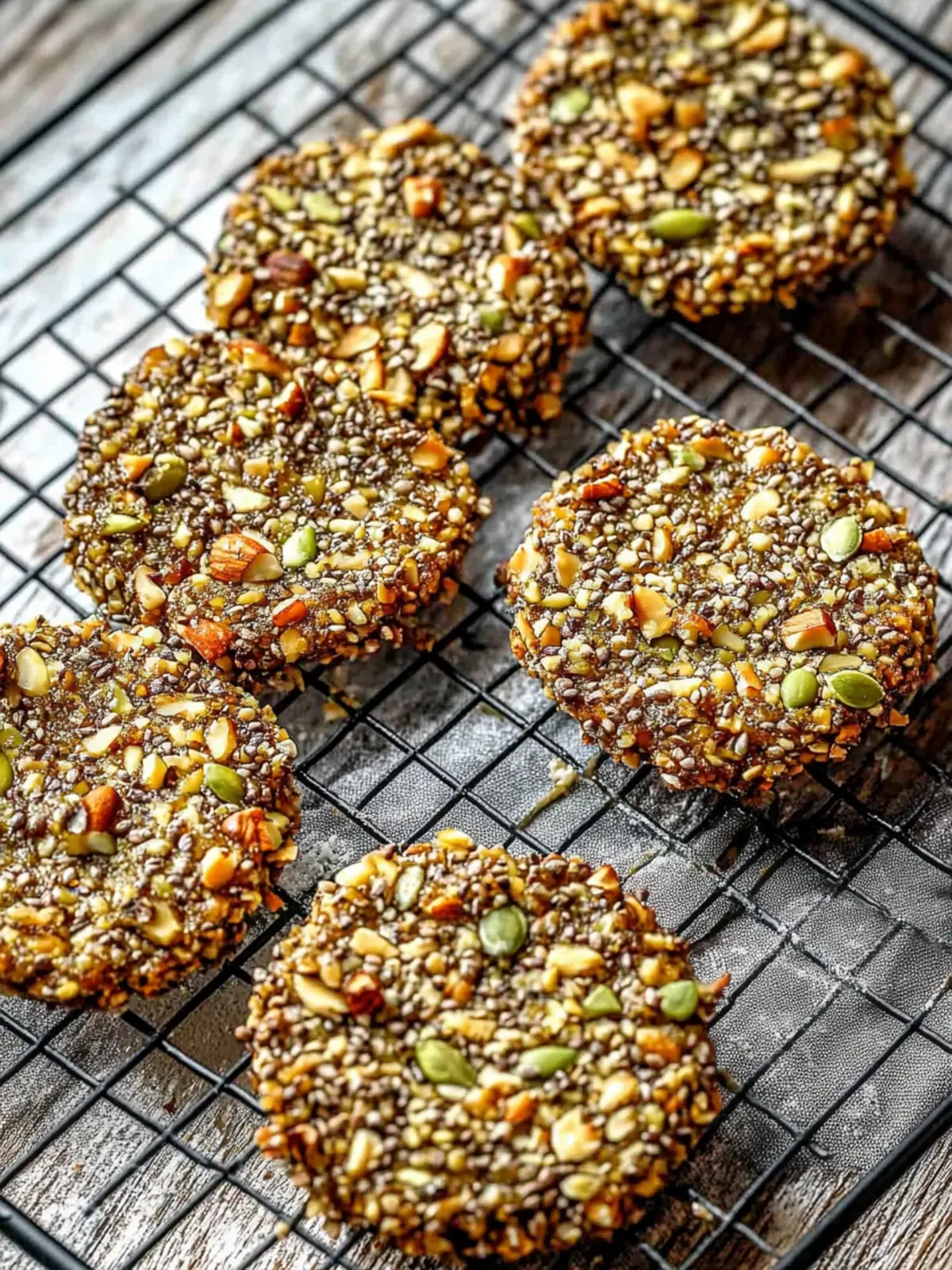 Deliciously Crunchy Nut & Seed Rounds for Guilt-Free Snacking Crunchy Nut & Seed Rounds