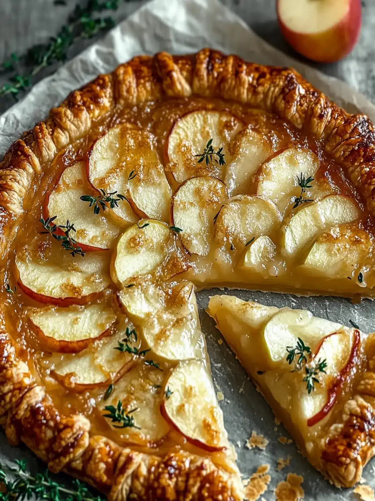 Delicious Apple Cheddar Galette with Crispy Herb Magic Apple Cheddar Galette with Crispy Herb