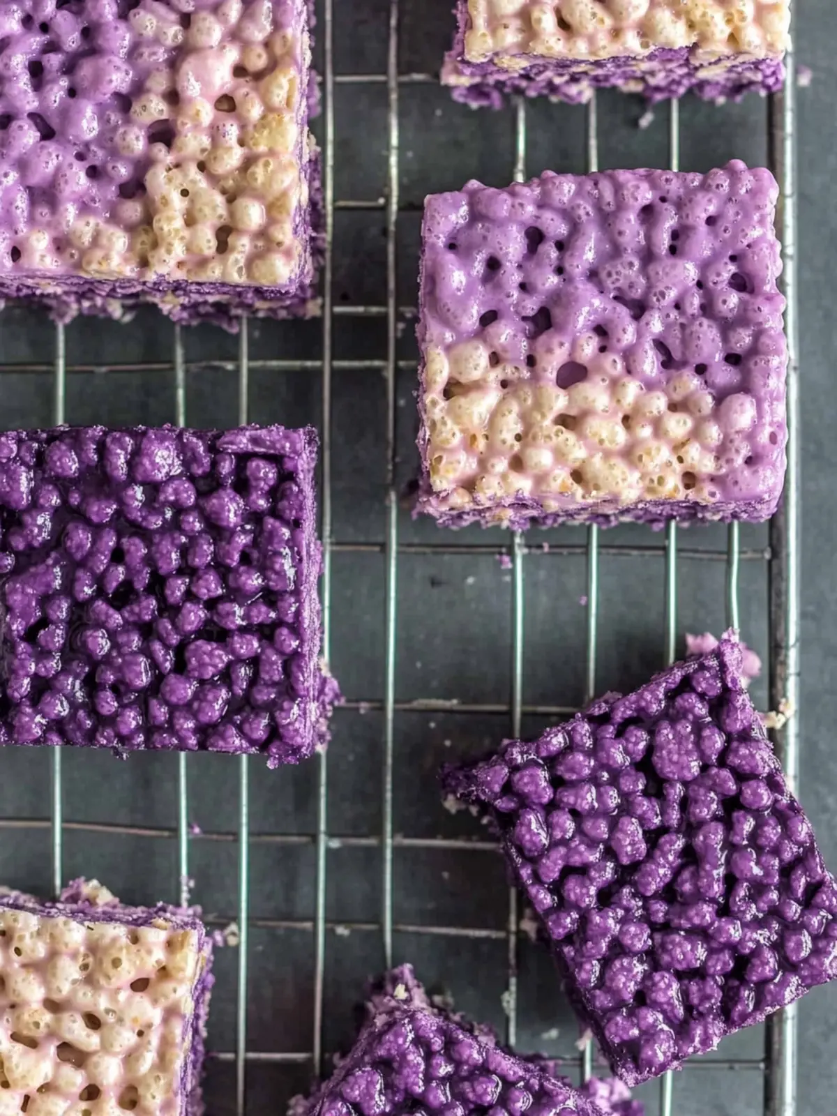 Ombré Ube Rice Krispies Treats That Wow Your Taste Buds Ombré Ube Rice Krispies Treats