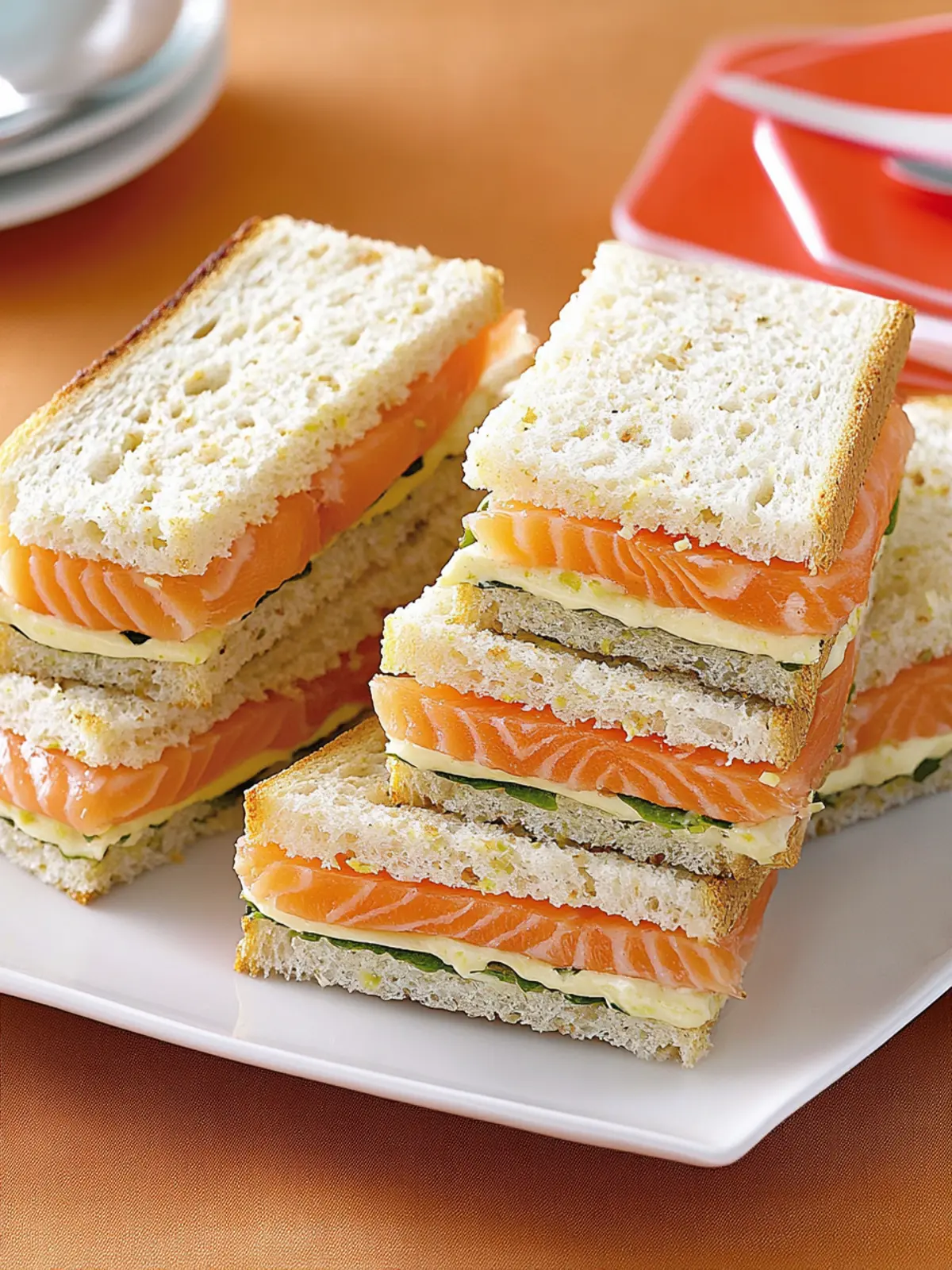Smoked Salmon Tea Sandwiches