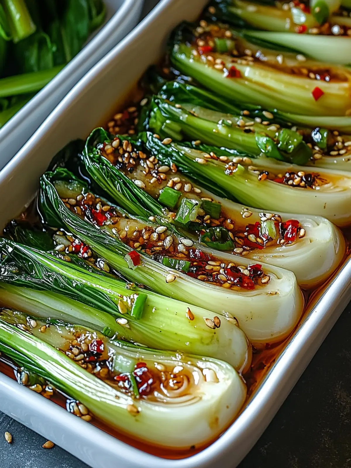 Savory Bok Choy with Ginger Chili Sauce in Just 25 Minutes Bok Choy with Ginger Chili Sauce