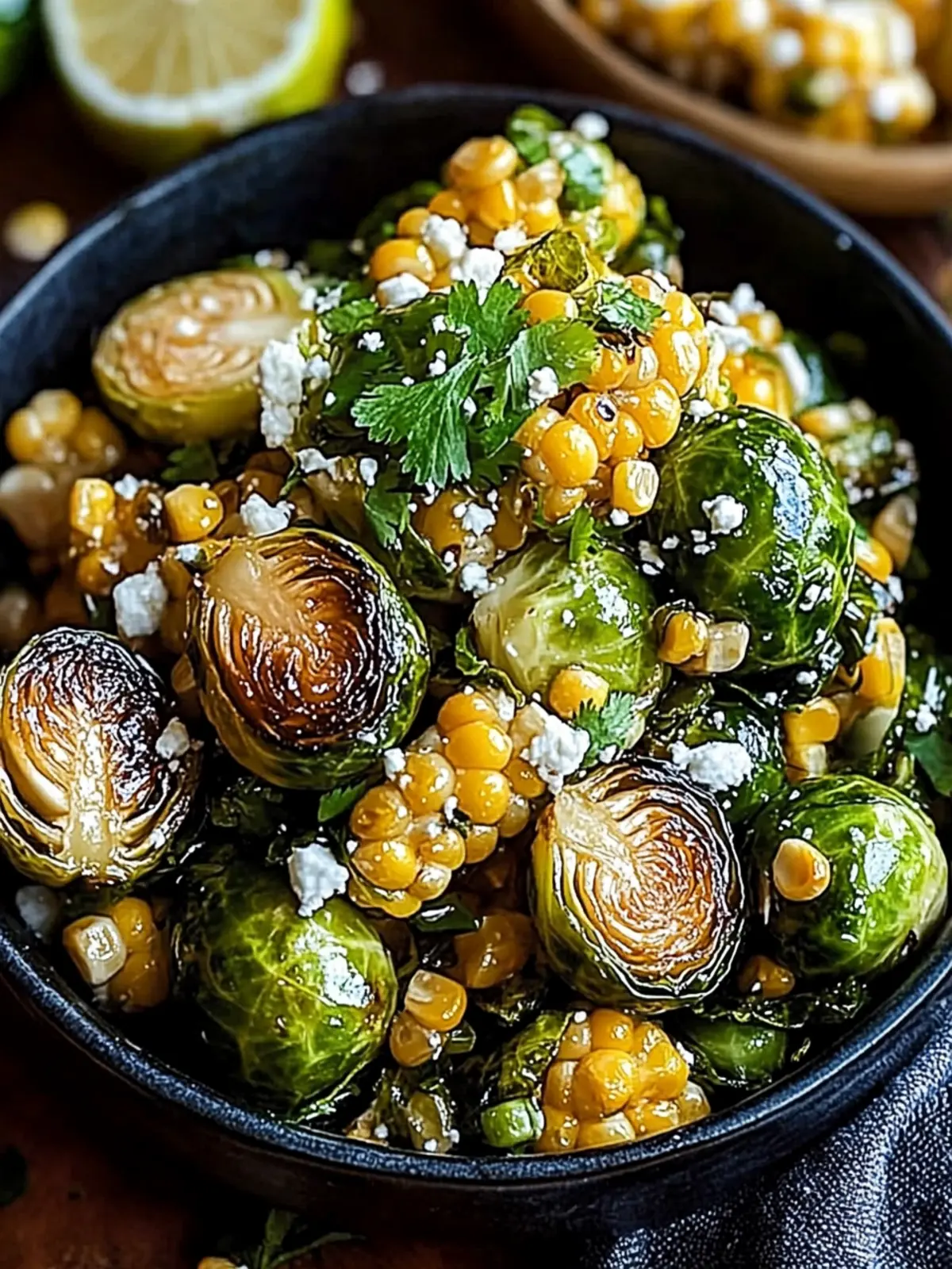 Mexican Street Corn Brussels Sprouts