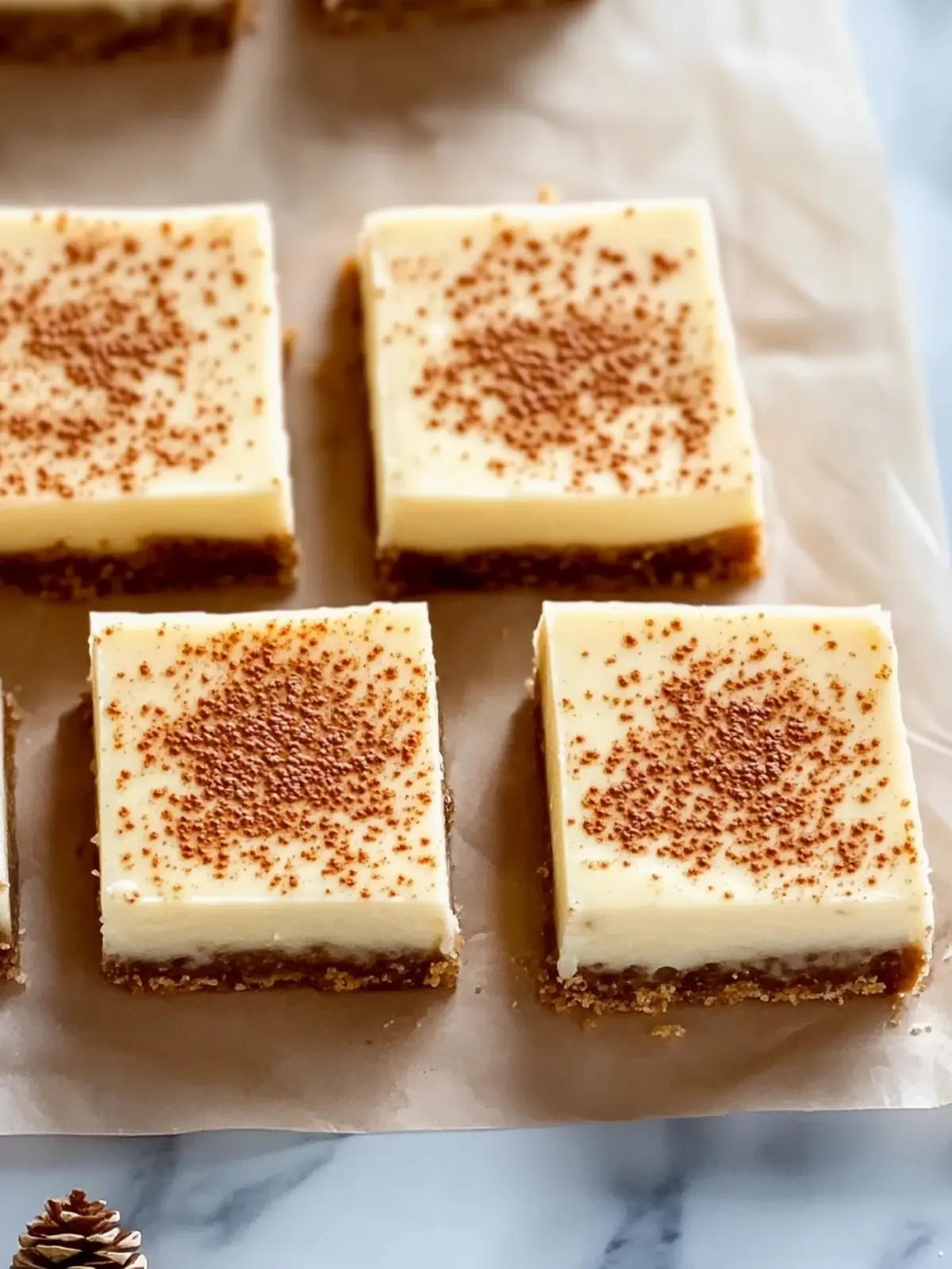 Deliciously Easy Eggnog Cheesecake Bars for the Holidays Eggnog Cheesecake Bars