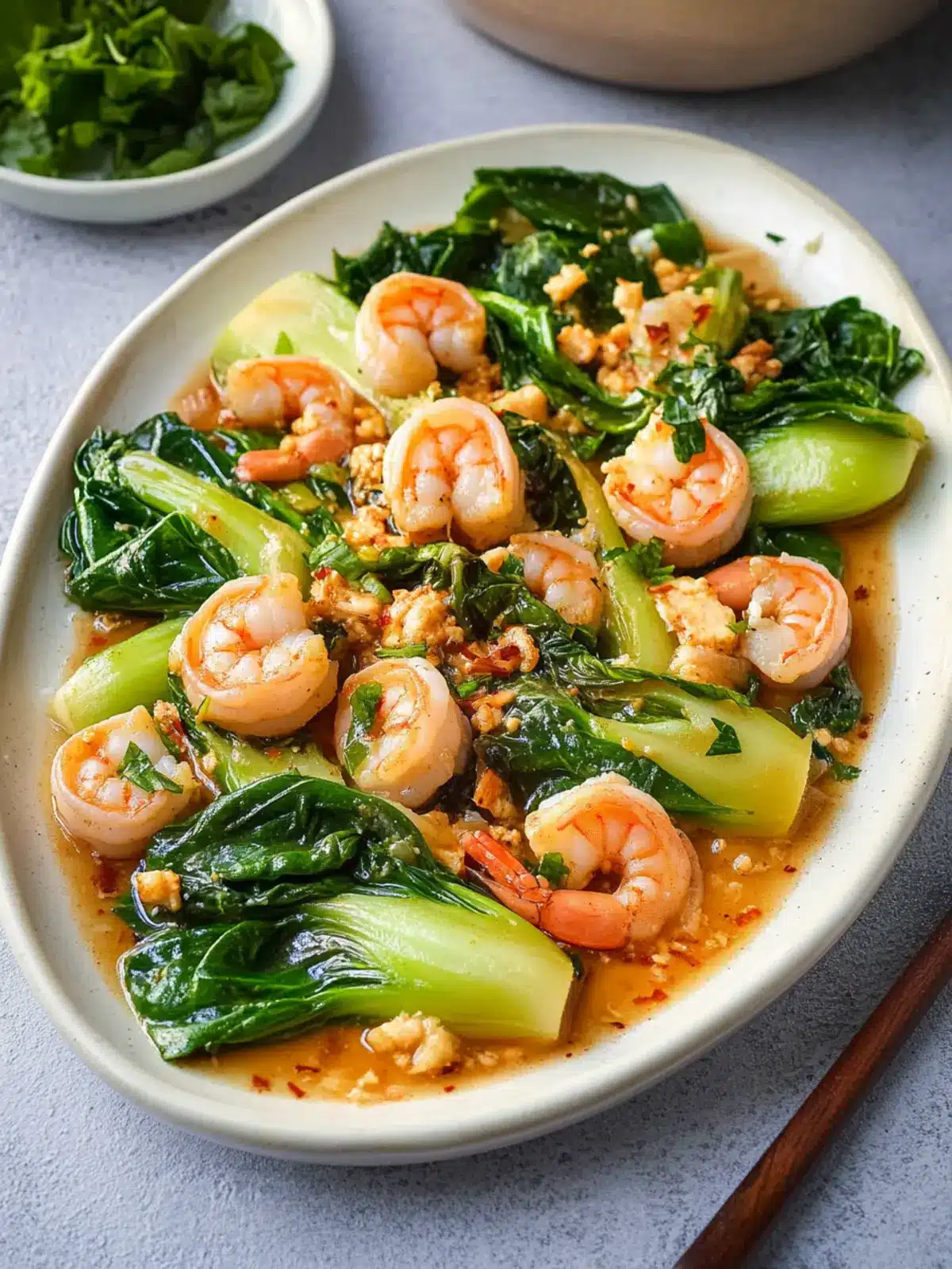 Irresistible Spicy Garlic Butter Shrimp with Bok Choy Bliss Spicy Garlic Butter Shrimp and Baby Bok Choy