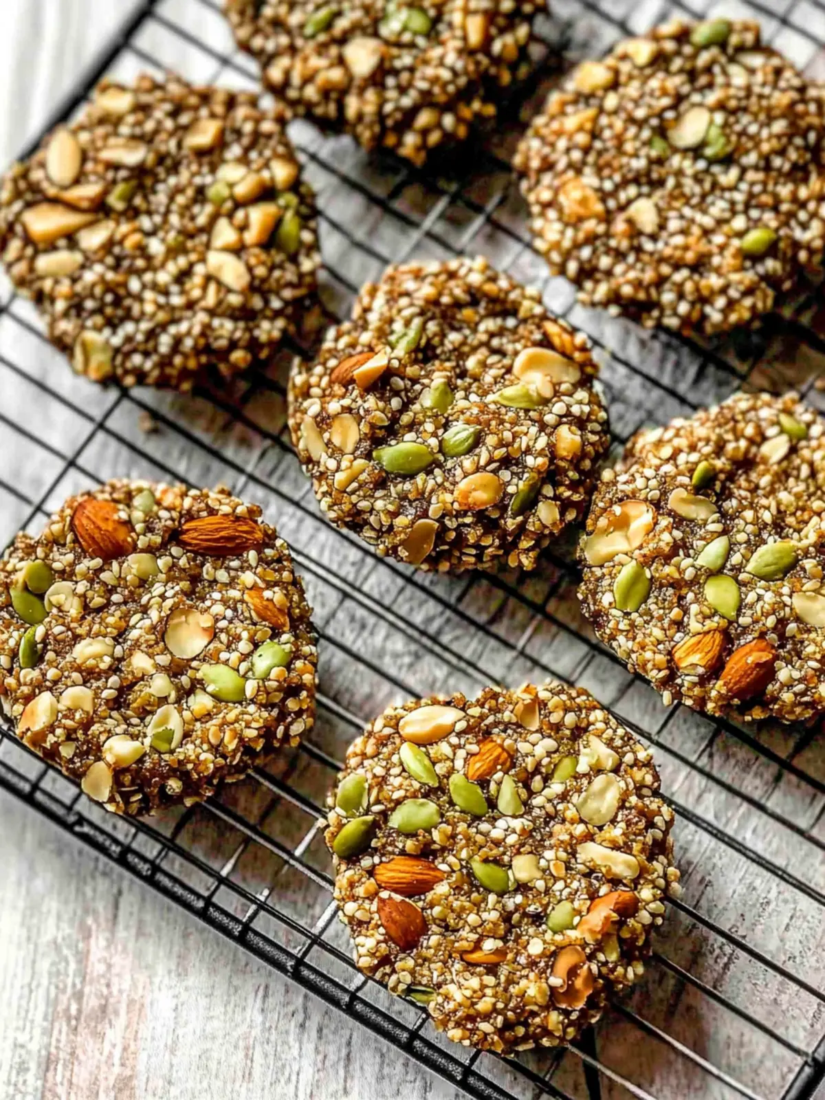 Deliciously Crunchy Nut & Seed Rounds for Guilt-Free Snacking Crunchy Nut & Seed Rounds