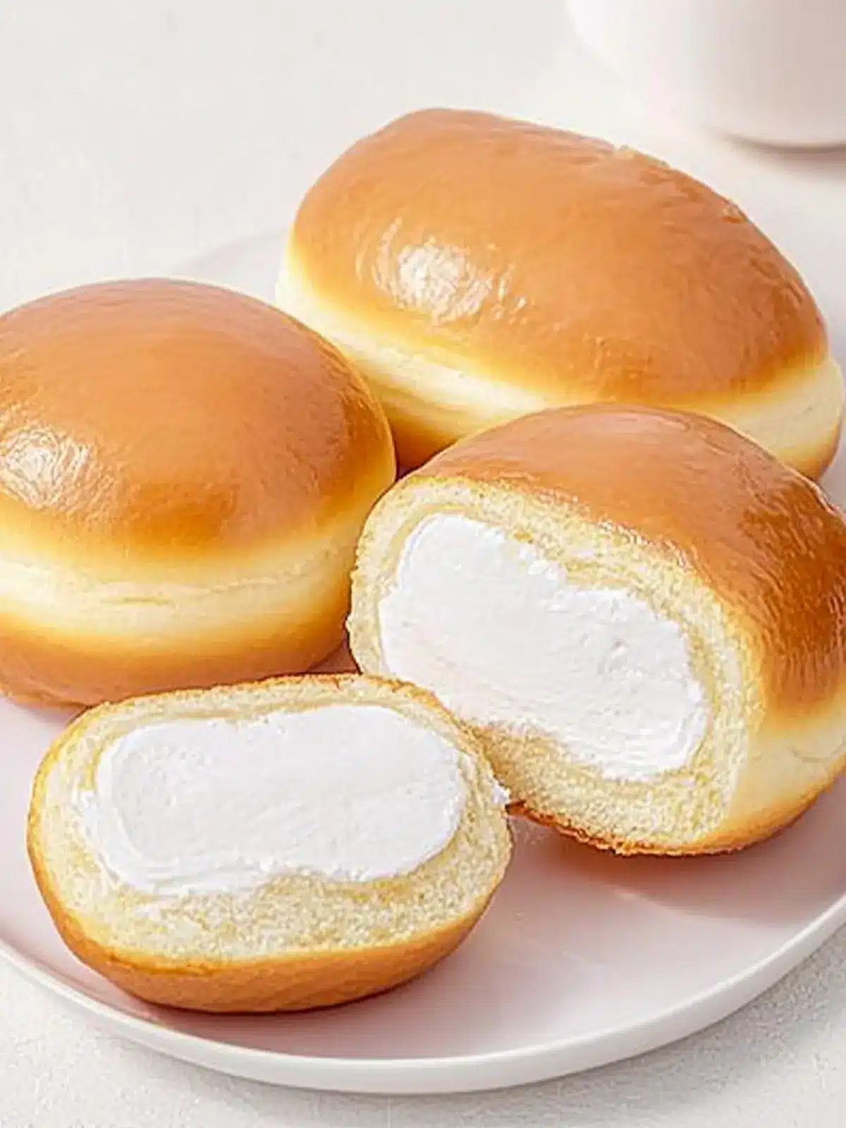 Irresistibly Soft Korean Milk Cream Donut Recipe at Home Korean Milk Cream Donut