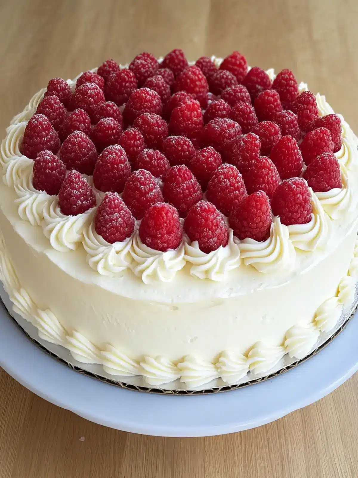 Vanilla Raspberry Cake