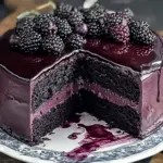 Indulge in Blackberry Velvet Gothic Cake for a Spooky Treat Blackberry Velvet Gothic Cake