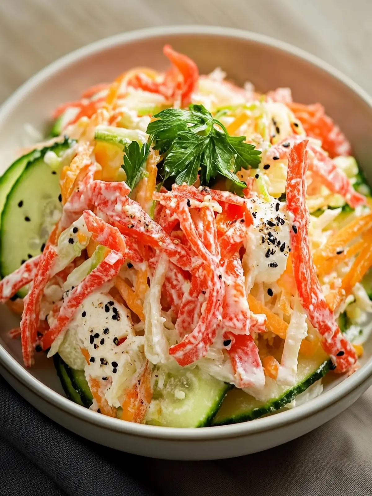 Delicious Japanese Kani Side Salad You'll Crave Daily Japanese Kani Side Salad