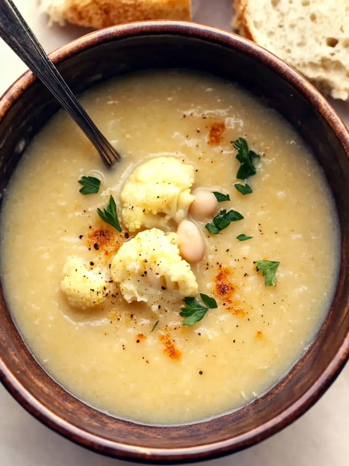 Deliciously Creamy Cauliflower White Bean Soup for Cozy Nights Creamy Cauliflower White Bean Soup