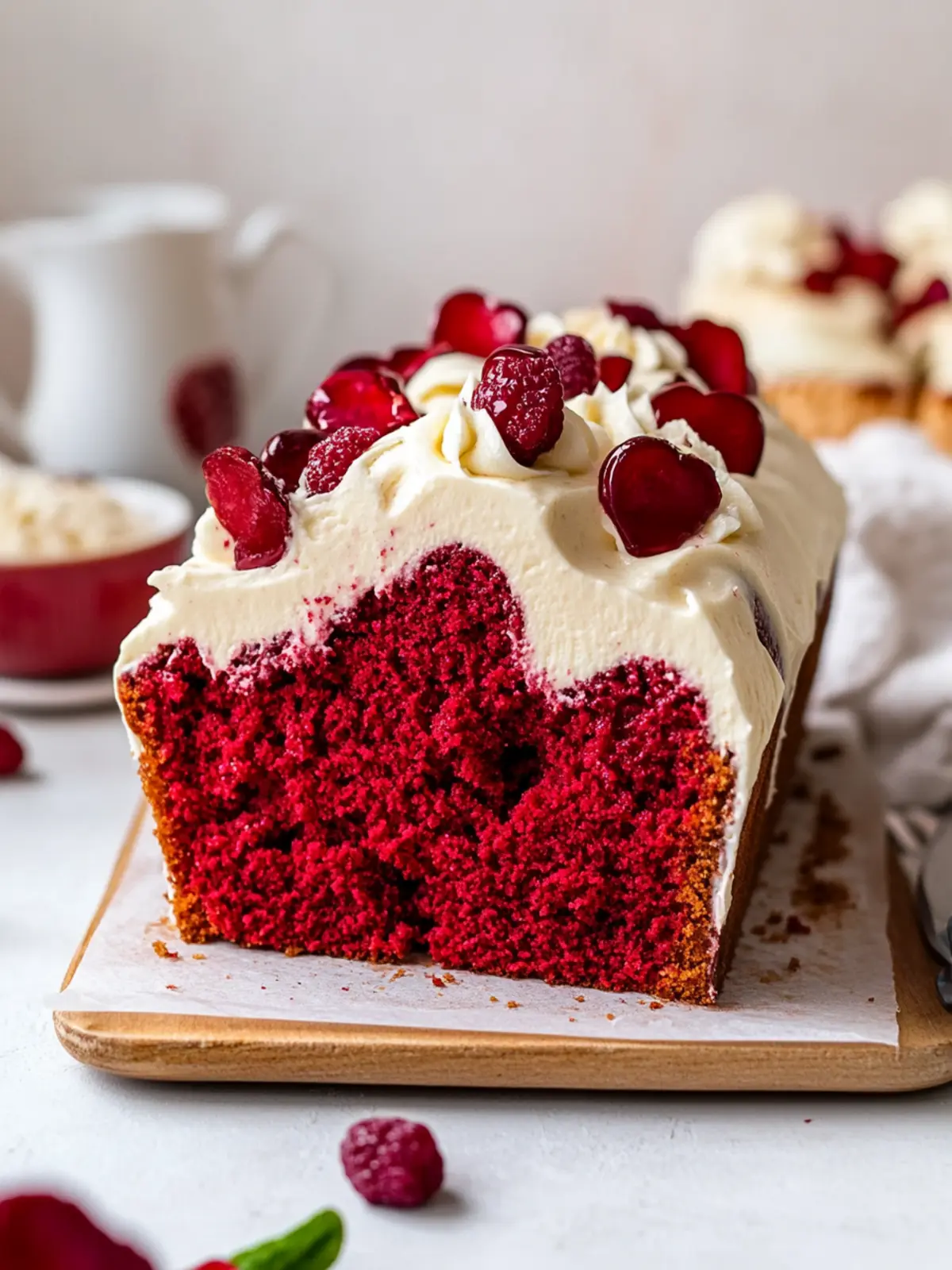 Moist Red Velvet Loaf Cake That's Vegan and Delicious Red Velvet Loaf Cake