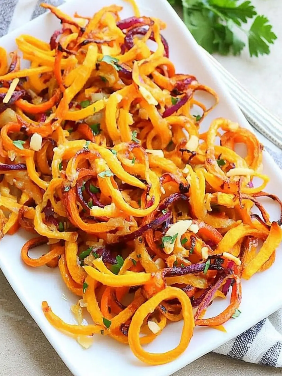 Parmesan Garlic Roasted Carrot Spirals You'll Love in 30 Minutes Parmesan Garlic Roasted Carrot Spirals
