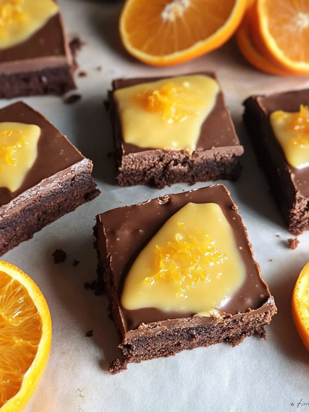 Raw Chocolate Orange Frosted Brownies
