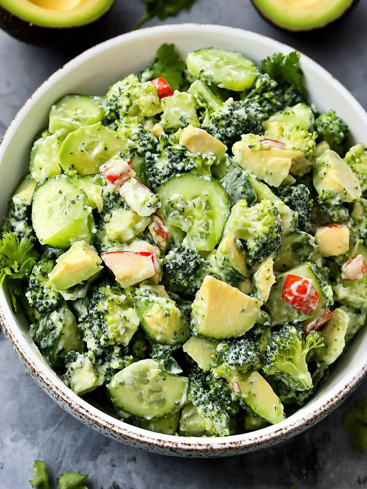 Creamy Cucumber Avocado Broccoli Salad for Fresh Flavor Bliss Cucumber Avocado Broccoli Salad