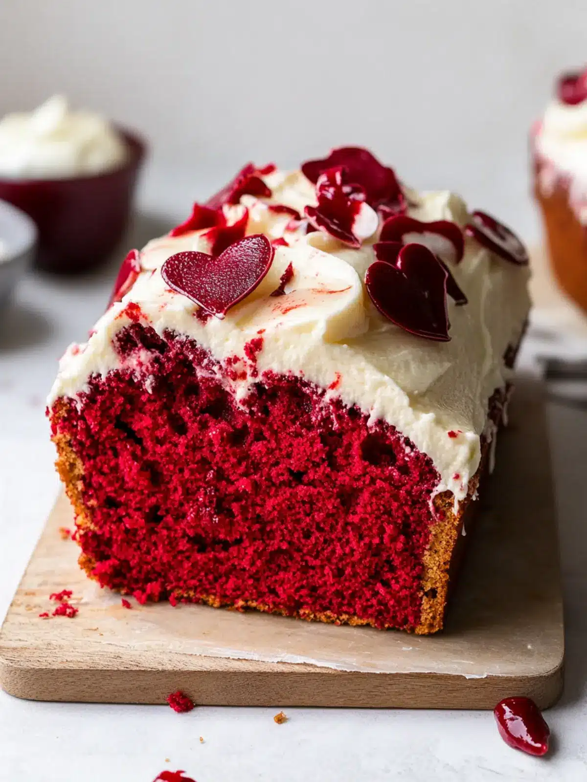 Moist Red Velvet Loaf Cake That's Vegan and Delicious Red Velvet Loaf Cake