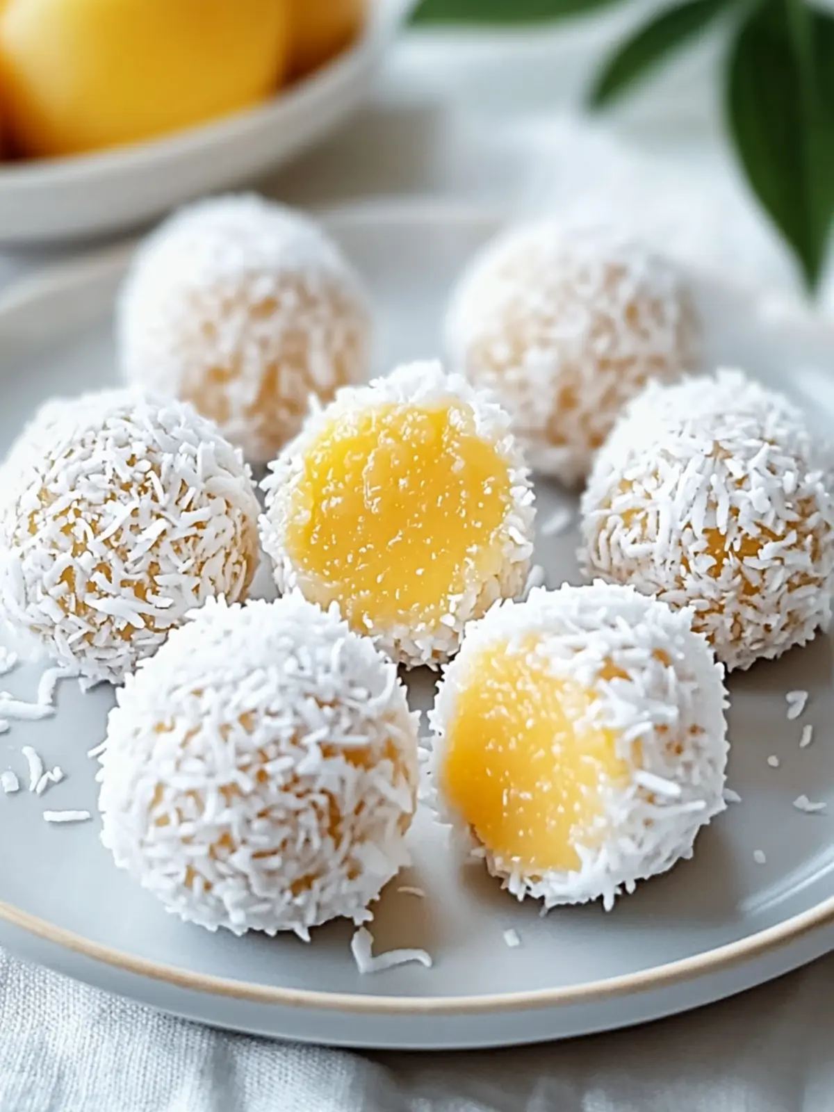 Delicious Coconut Mango Bliss Balls for Your Sweet Cravings Coconut Mango Bliss Balls