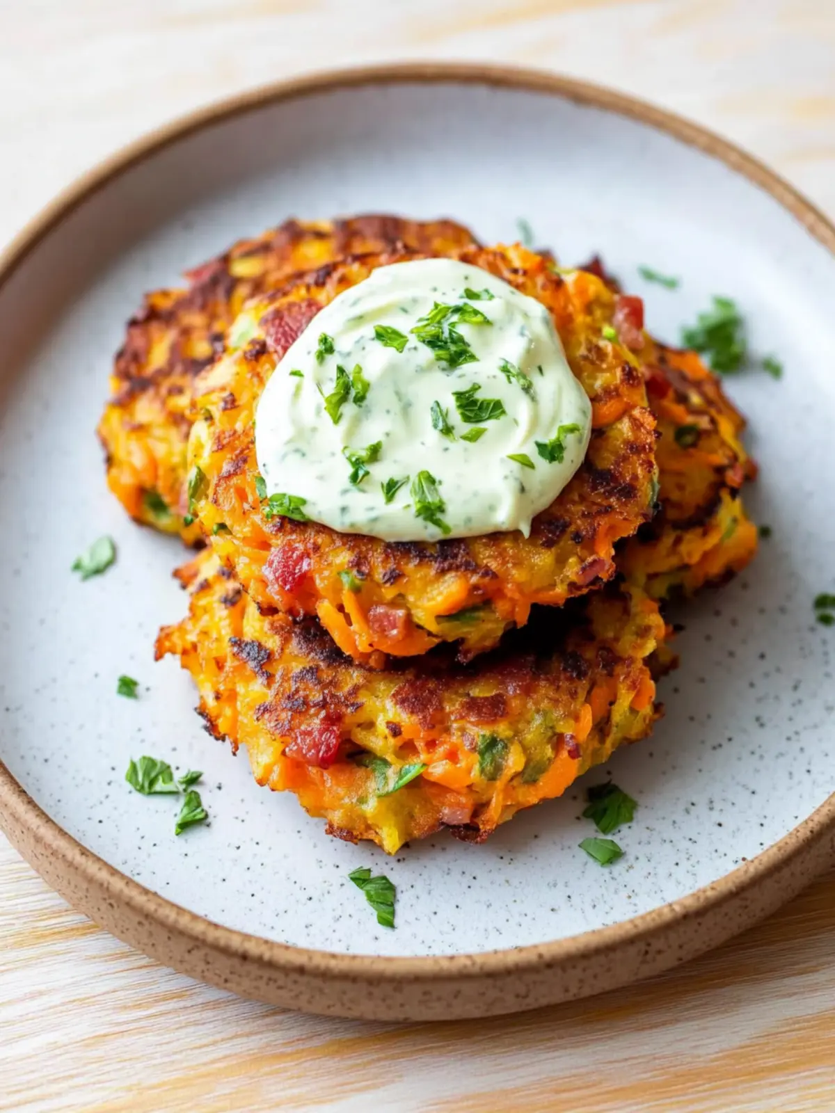 Delicious Carrot Bacon Breakfast Fritters to Brighten Mornings Carrot Bacon Breakfast Fritters