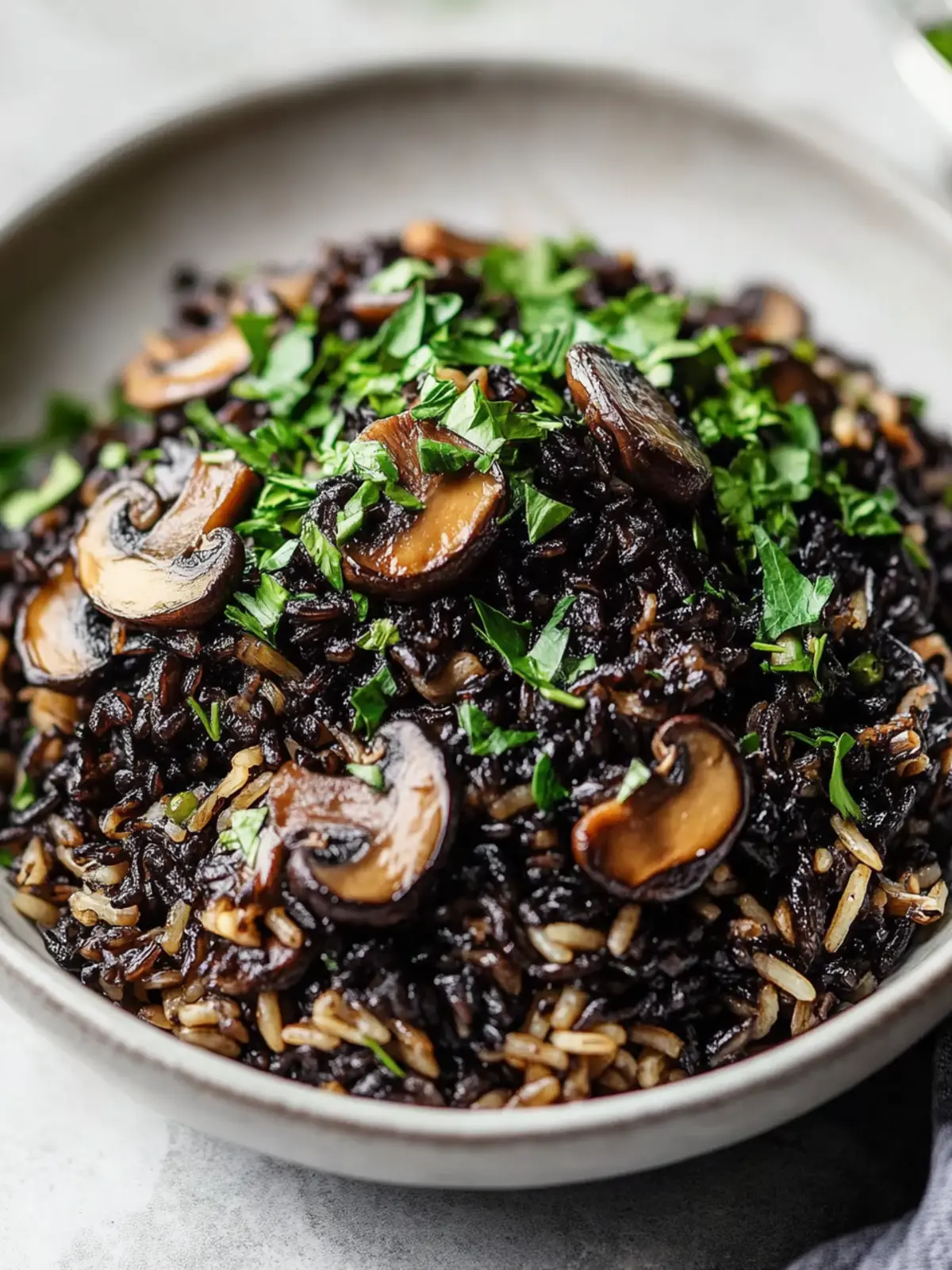Haitian Black Mushroom Rice
