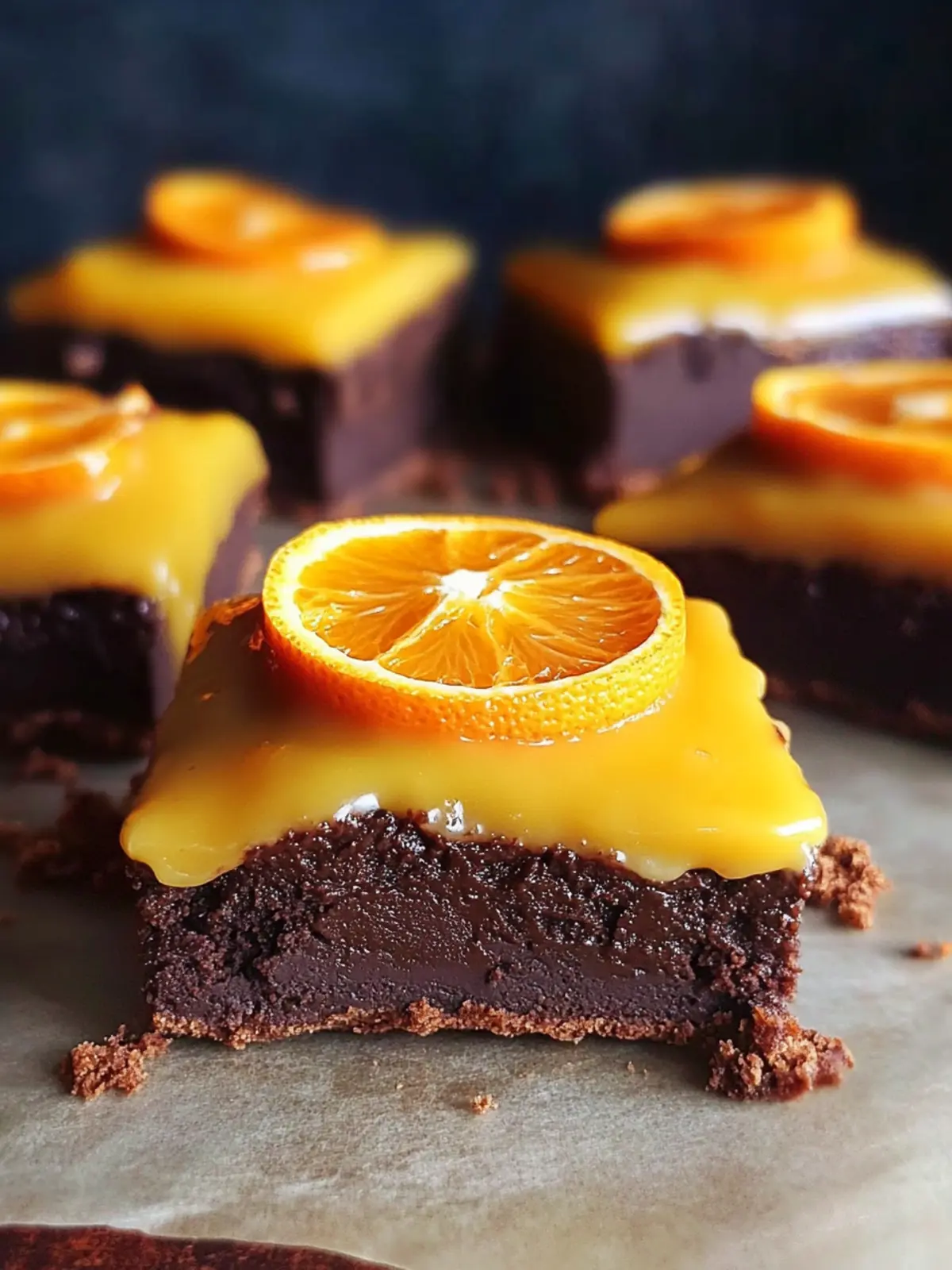 Raw Chocolate Orange Frosted Brownies